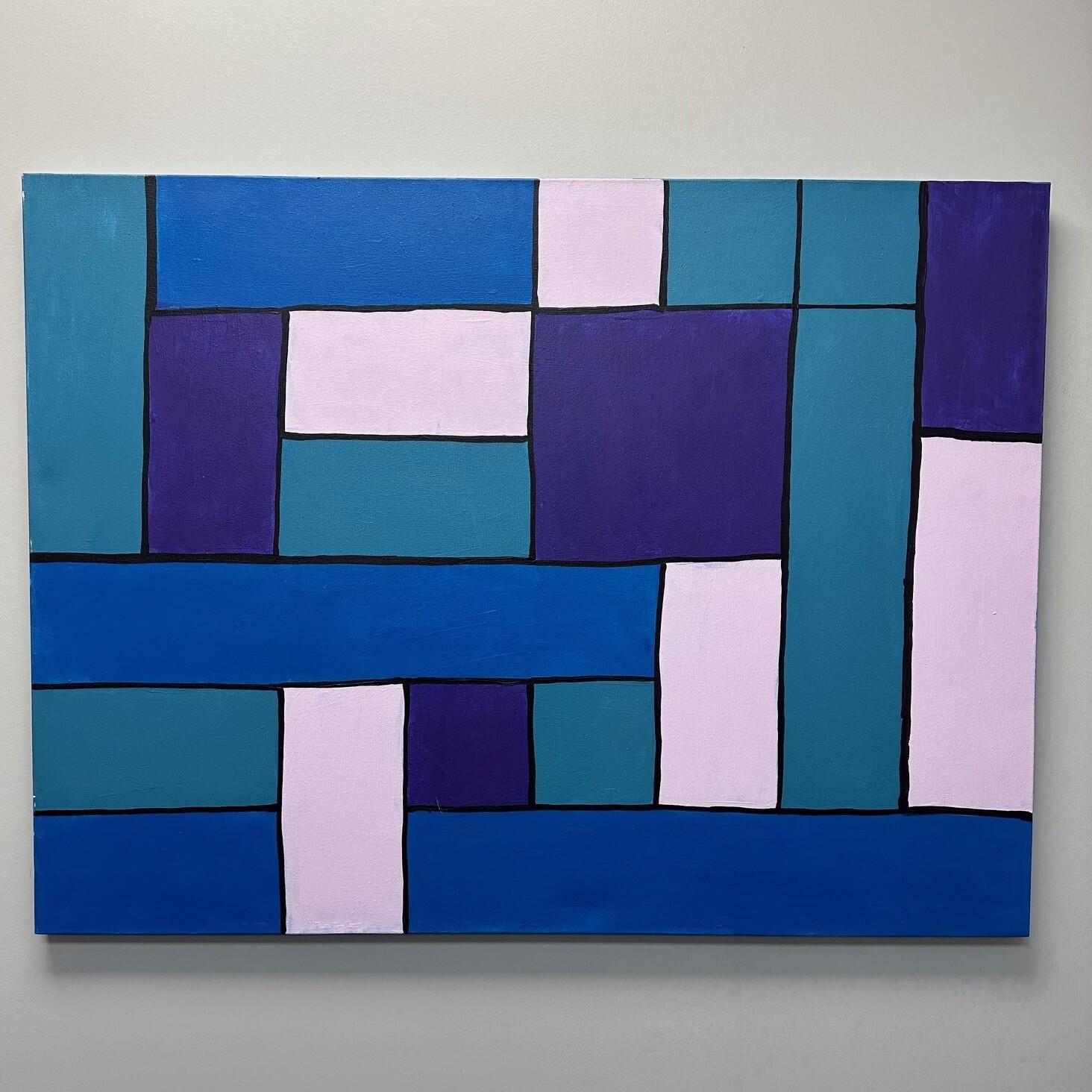 Studio, Shifting Squares, Acrylic on Canvas