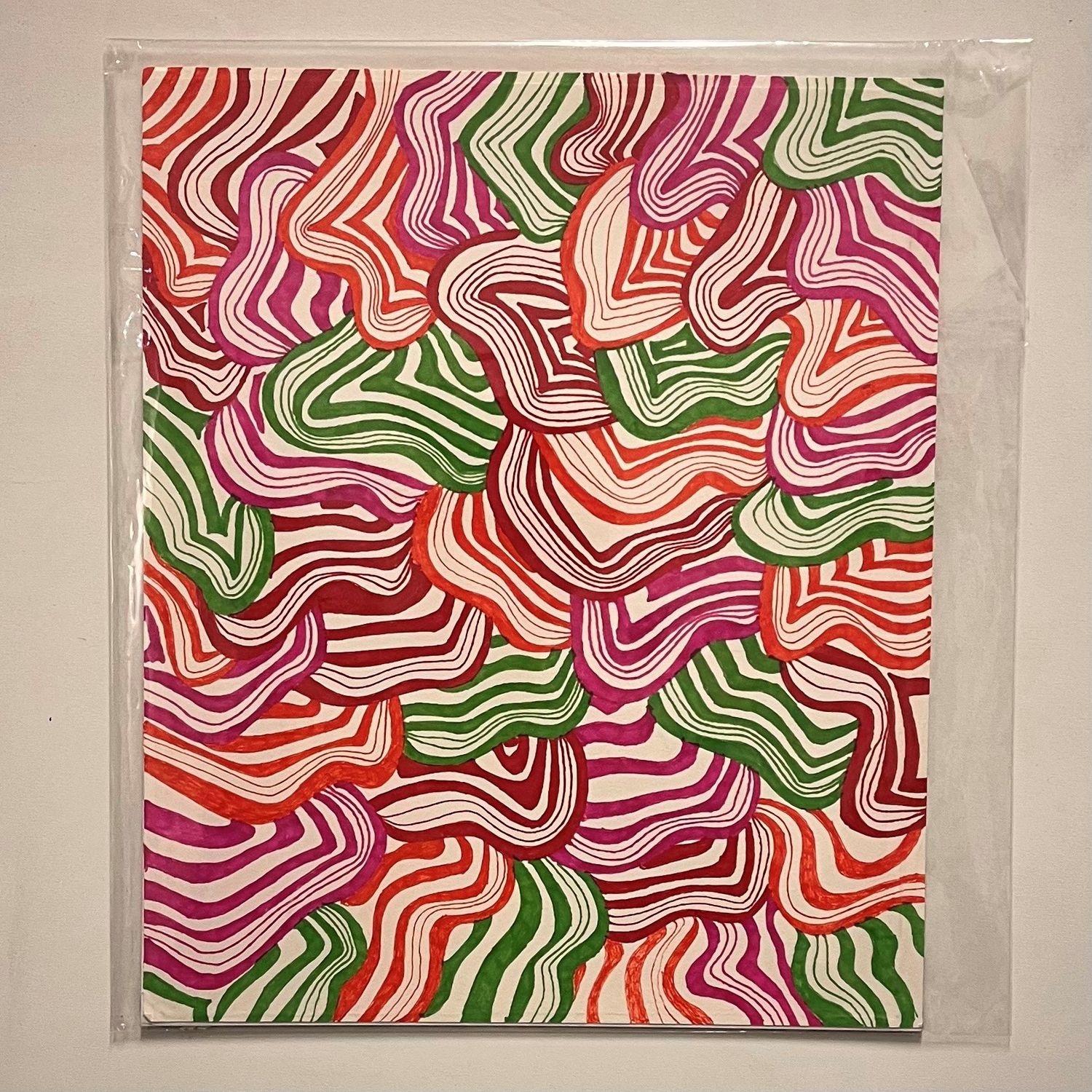Allison Davis, Vibrant Shapes and Lines, Works on paper