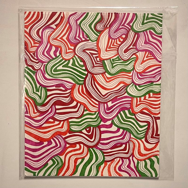 Allison Davis, Vibrant Shapes and Lines, Works on paper