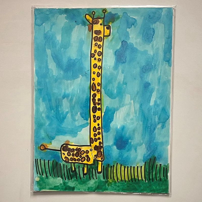 Evan Pohlman, Giraffe, Works on paper