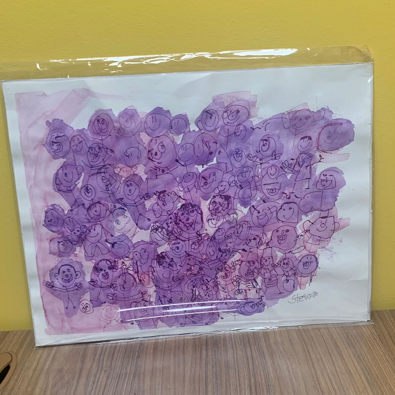 Steve Gall, The Purple People, Works on paper