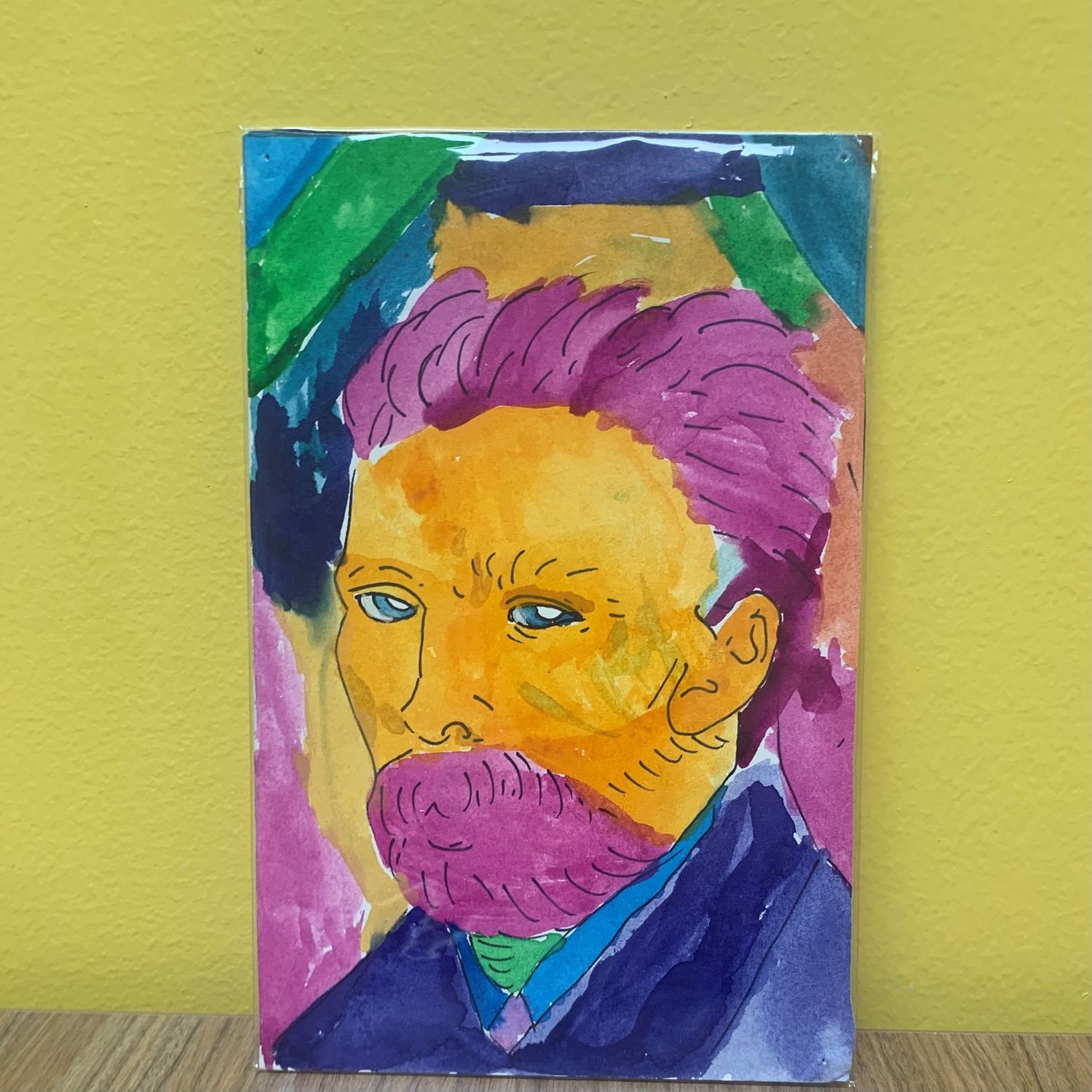 Morgan Gattermeyer, Colorful Vincent, Work on Paper