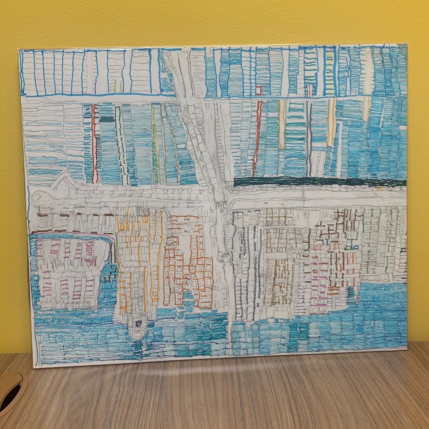 Mark Hodge, The Colorful City, Works on paper
