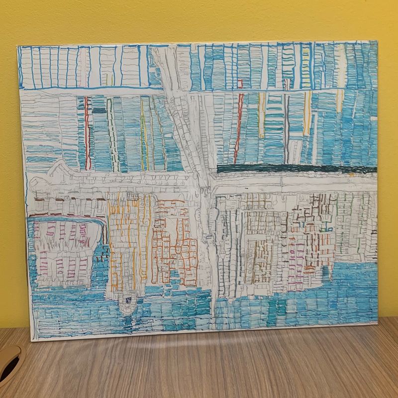 Mark Hodge, The Colorful City, Works on paper