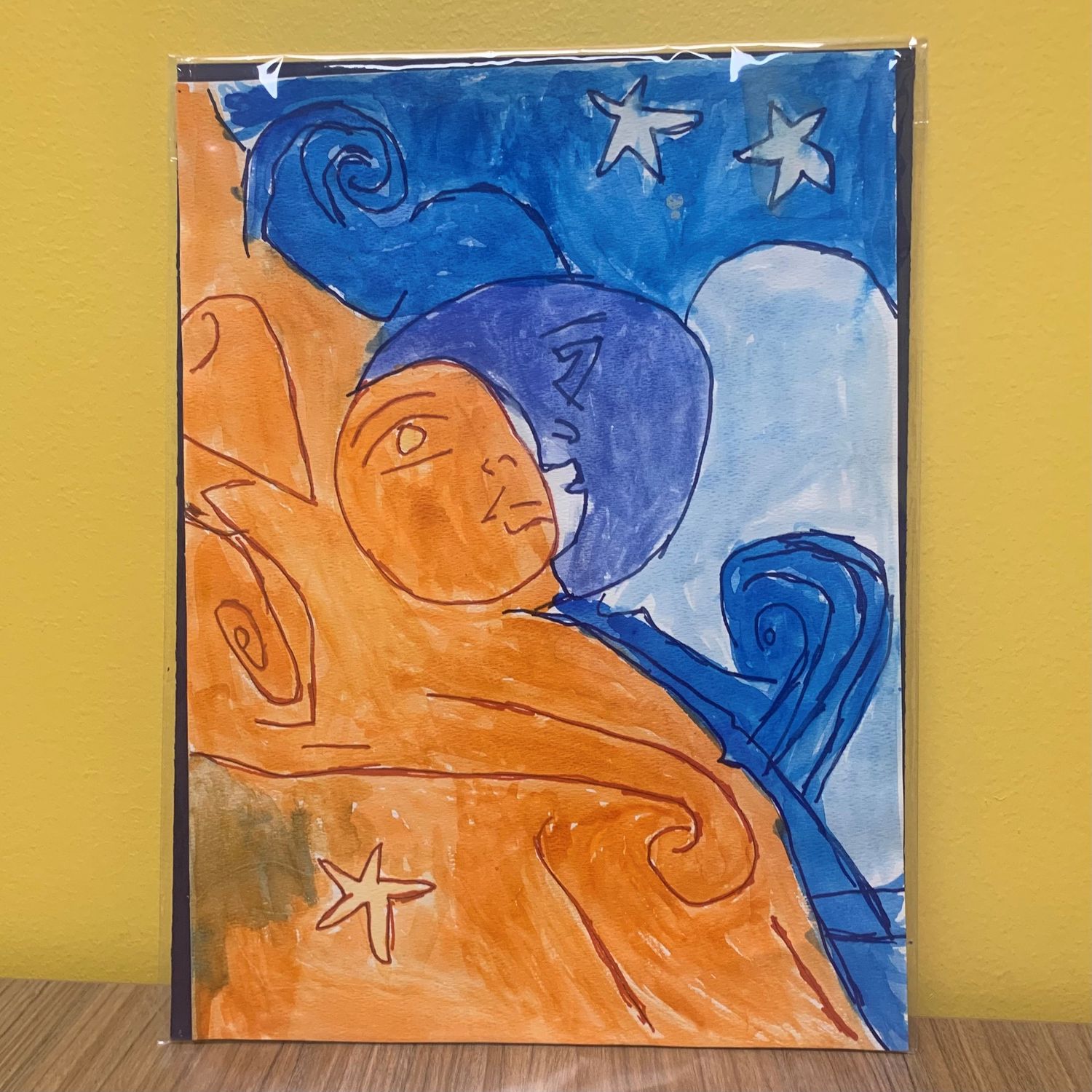 Mary Phifer, Sun and moon, Works on paper