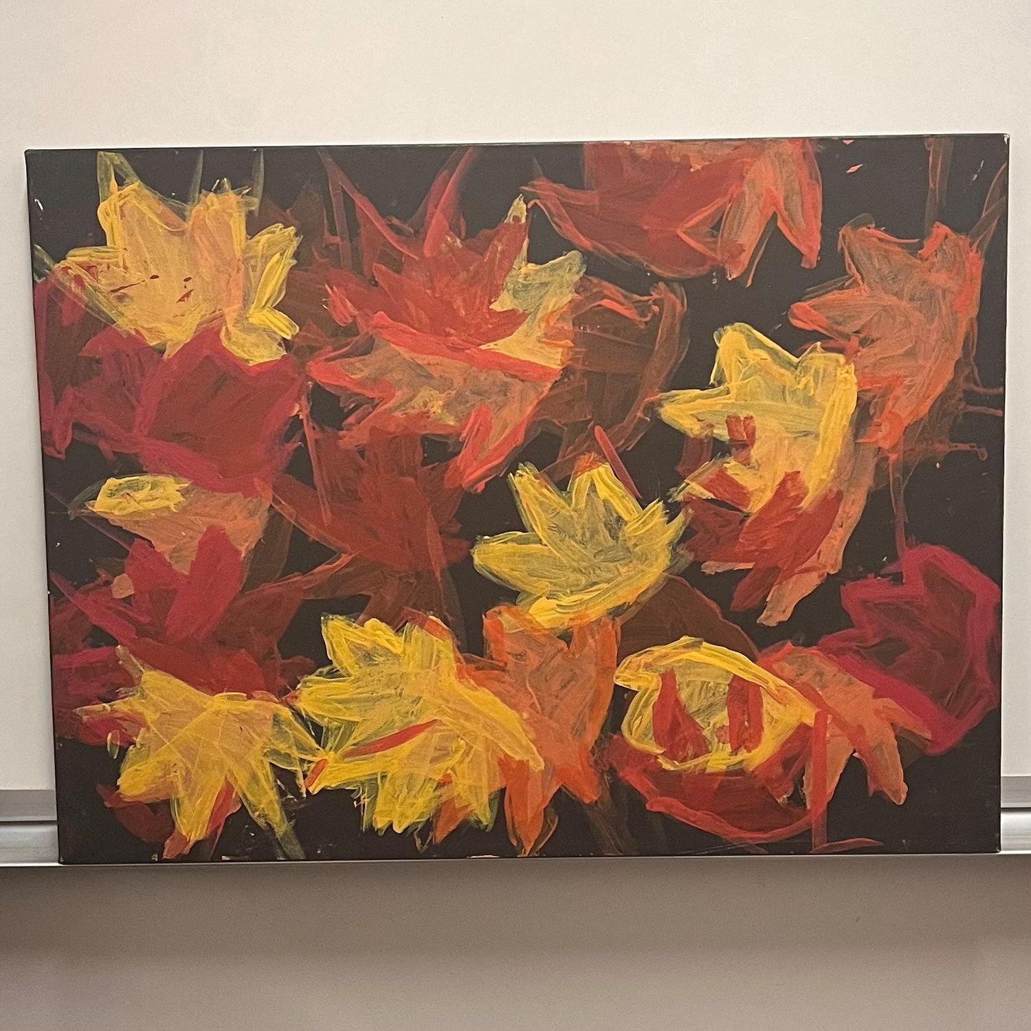 Studio, Fall Foliage, Acrylic on canvas