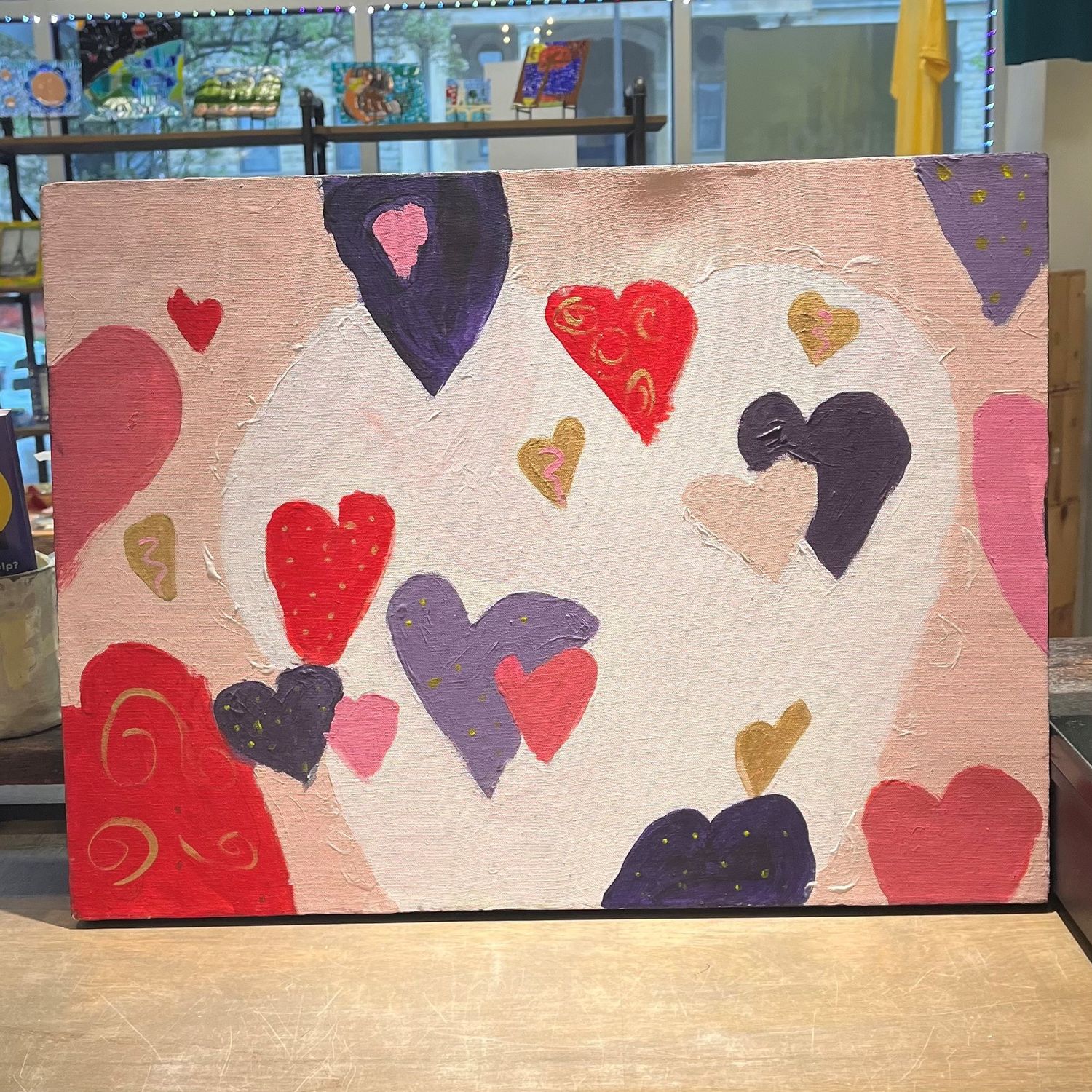 Morgan Gattermeyer, Valentine Bliss, Acrylic on canvas