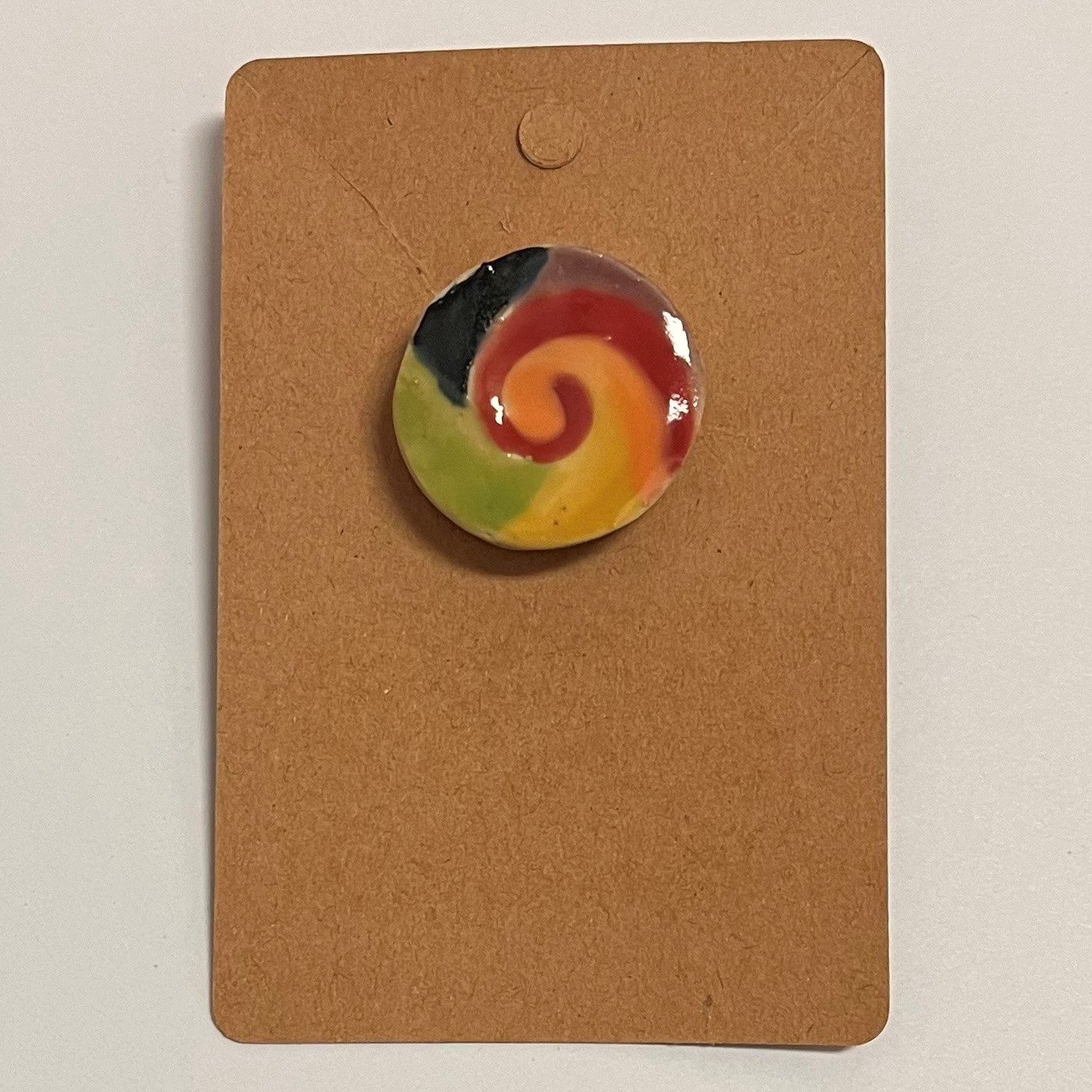 David Campbell, Swirly Twirly Colors, Ceramic Pin