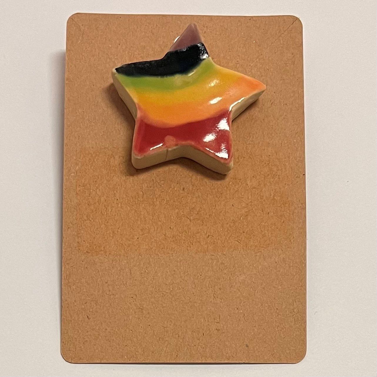 Bobbie Jo Robinson, Prideful Star, Ceramic Pin