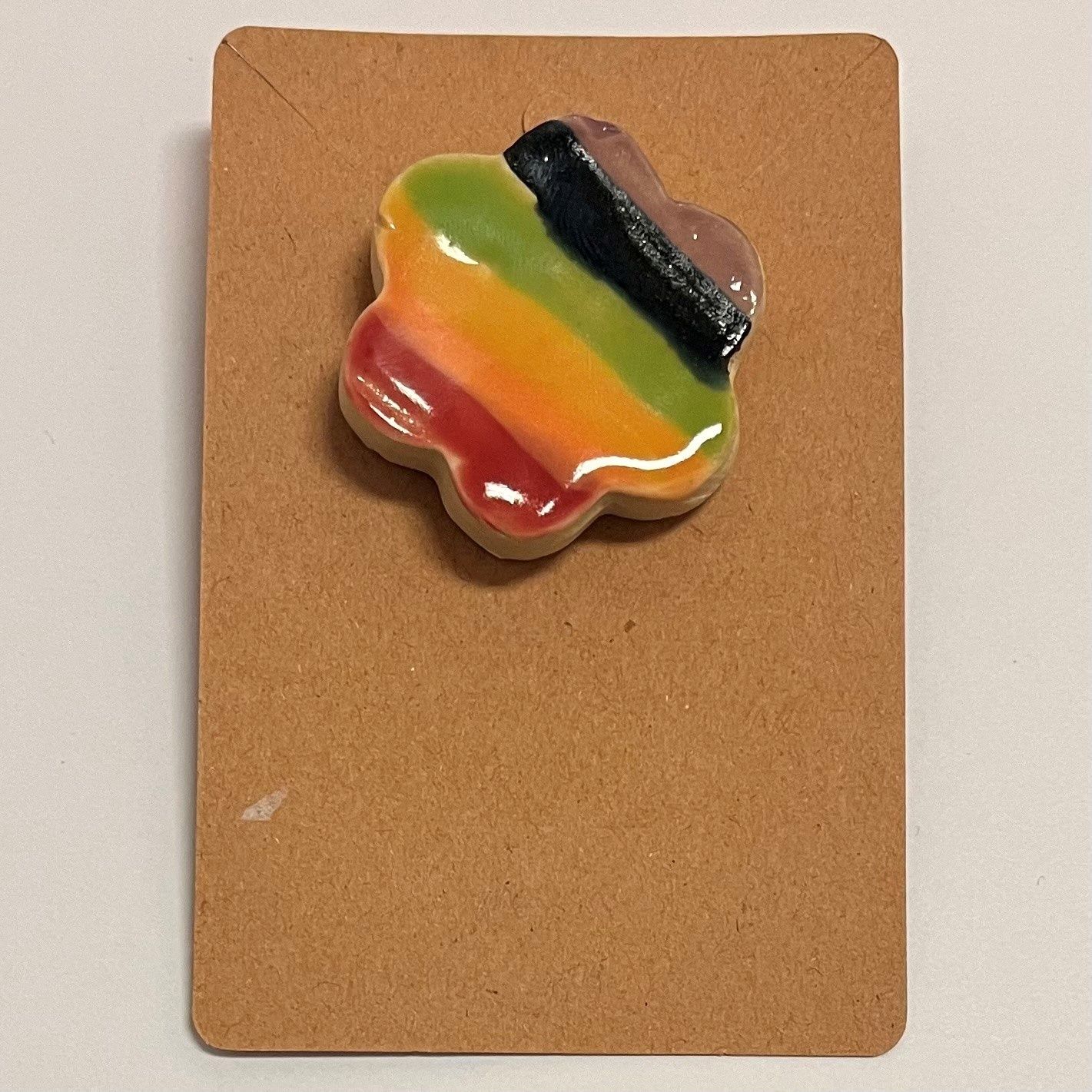Bobbie Jo Robinson, Flower Power, Ceramic Pin