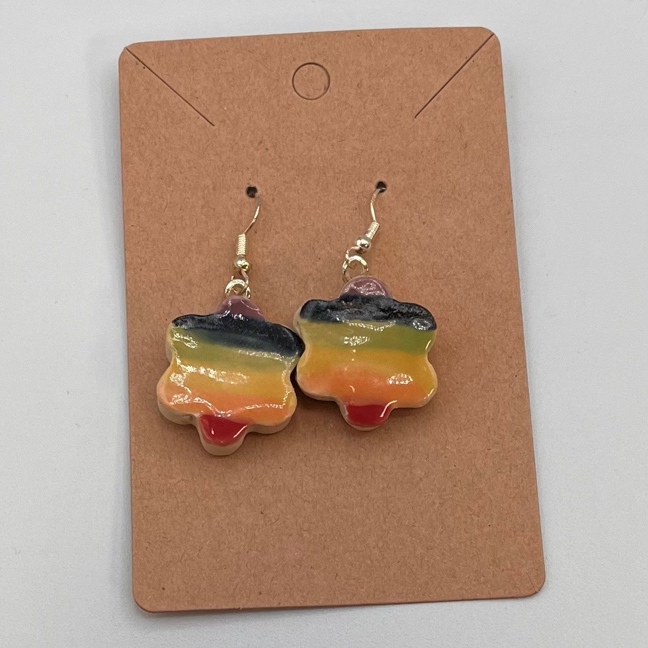 Erin Betz, Brilliant Flowers, Ceramic Earrings