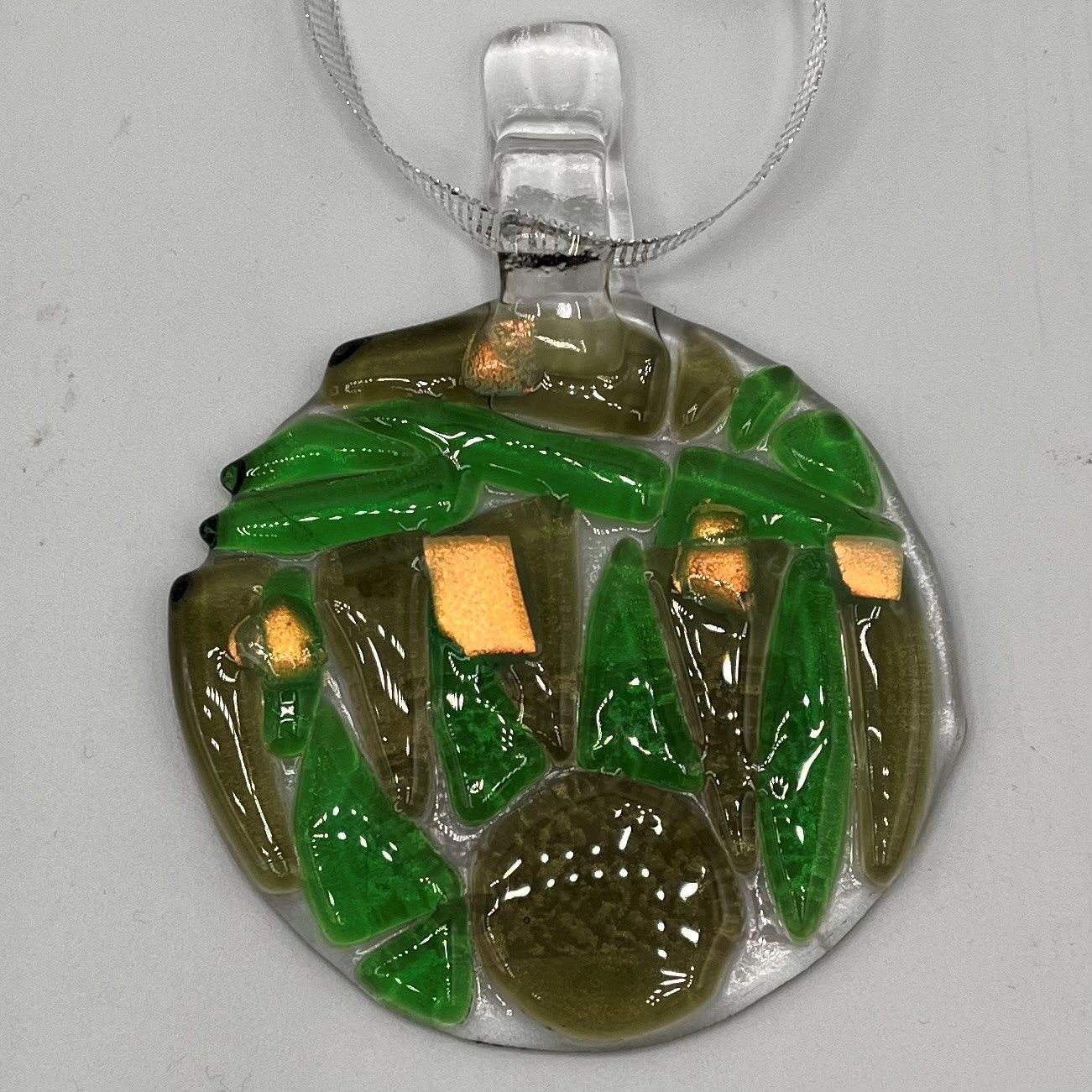 Alphonso Rowe, Green designed glass ornament