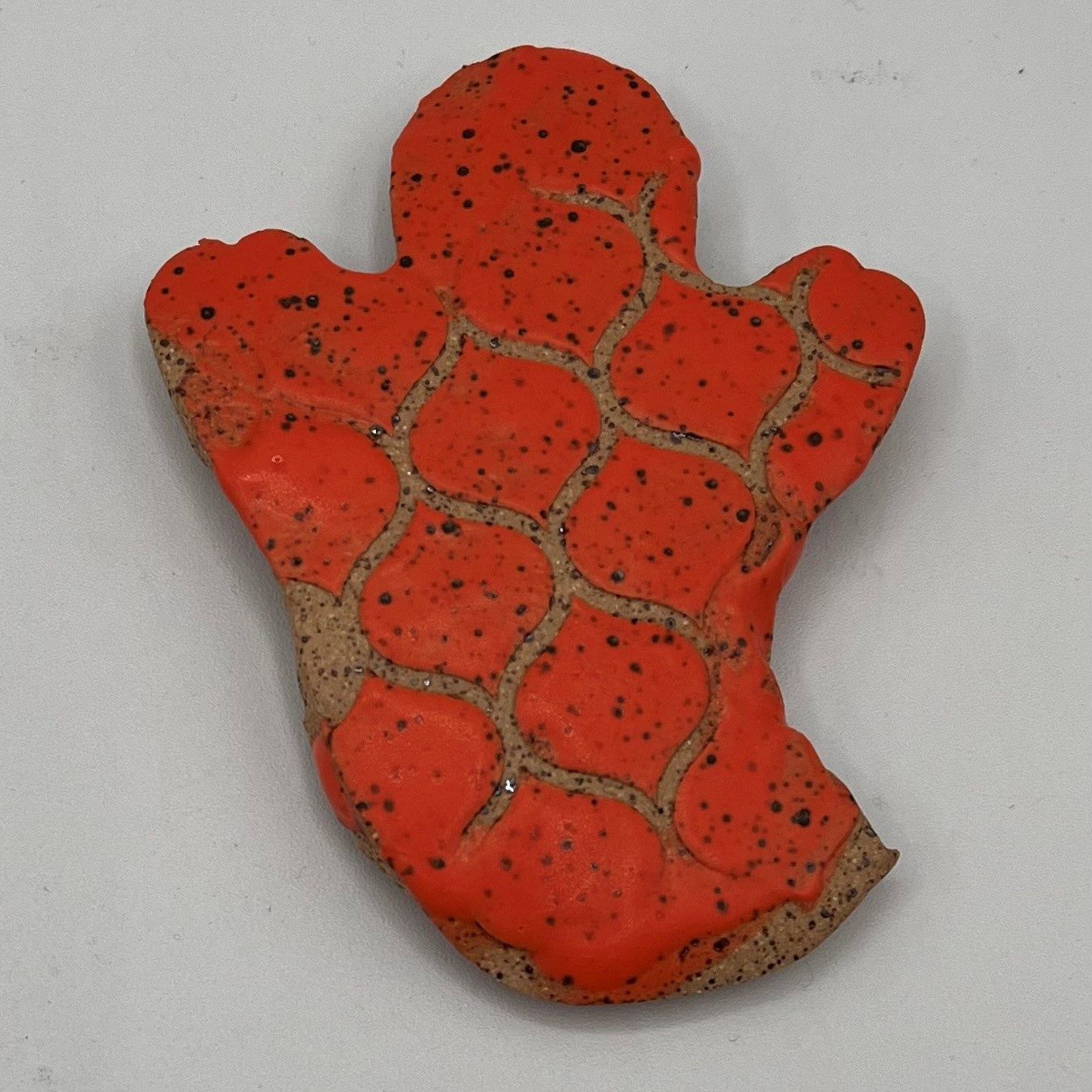 Allison Davis, Magnet, Orange Patterned Ghost