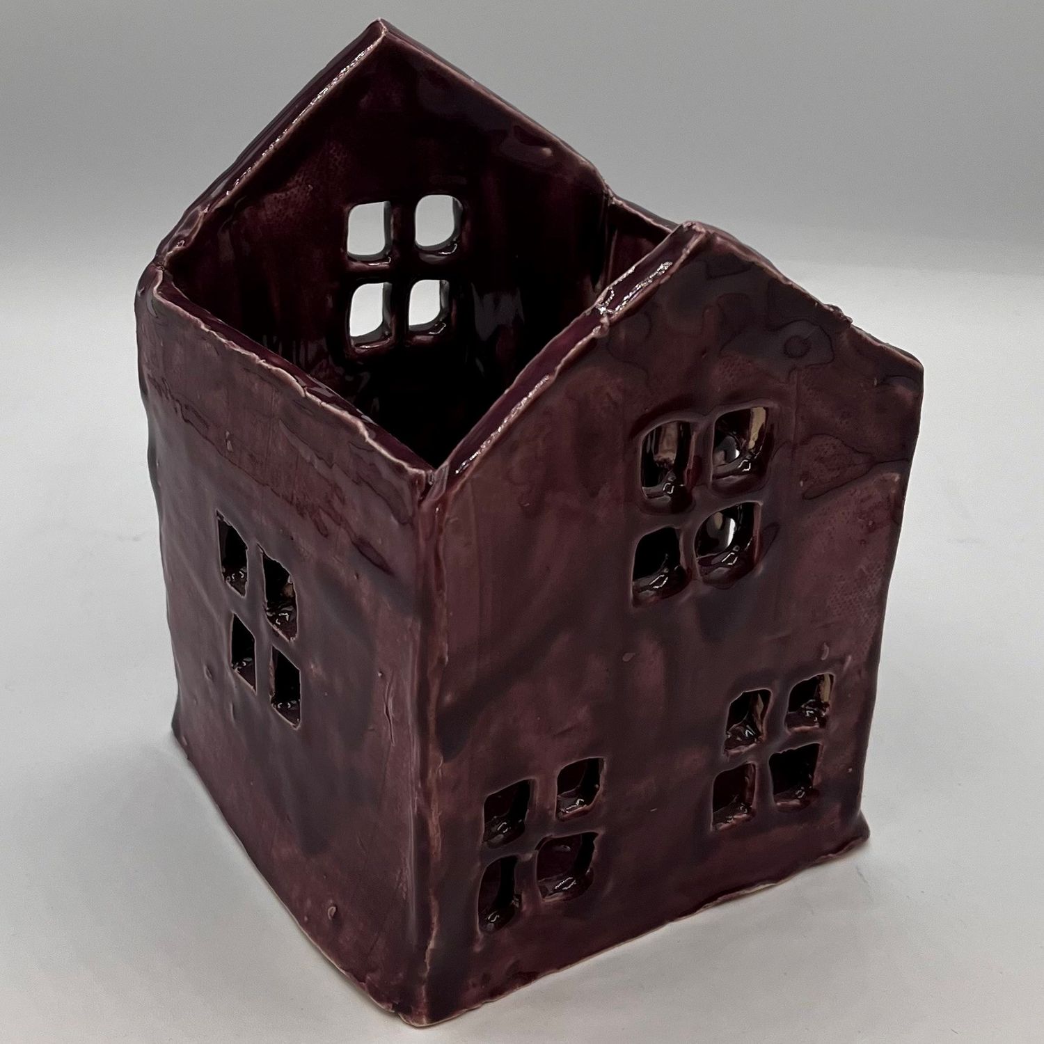 Bobbie Jo Robinson, Candle Holder, House, Purple