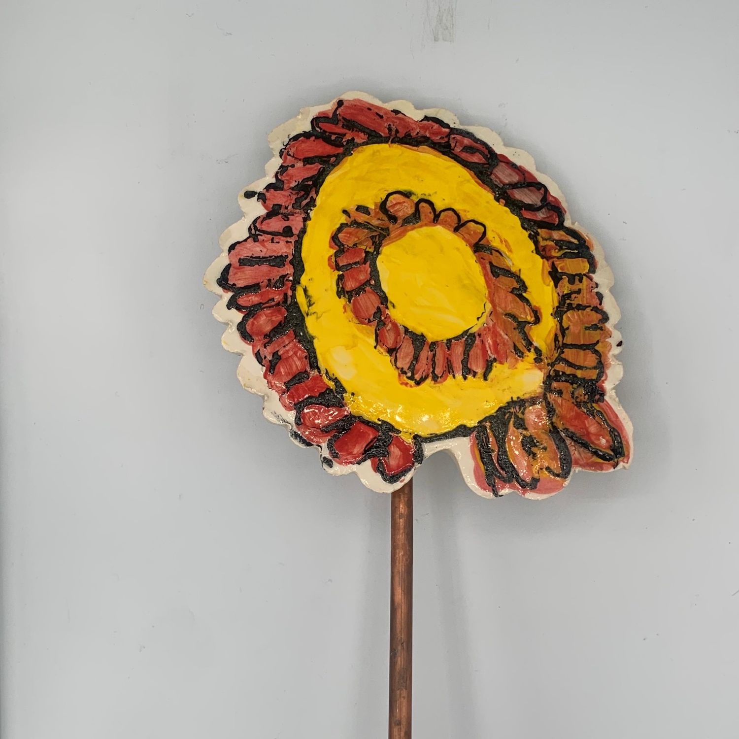 Brett Garrett, Garden Stake, Flower, Orange &amp; Yellow