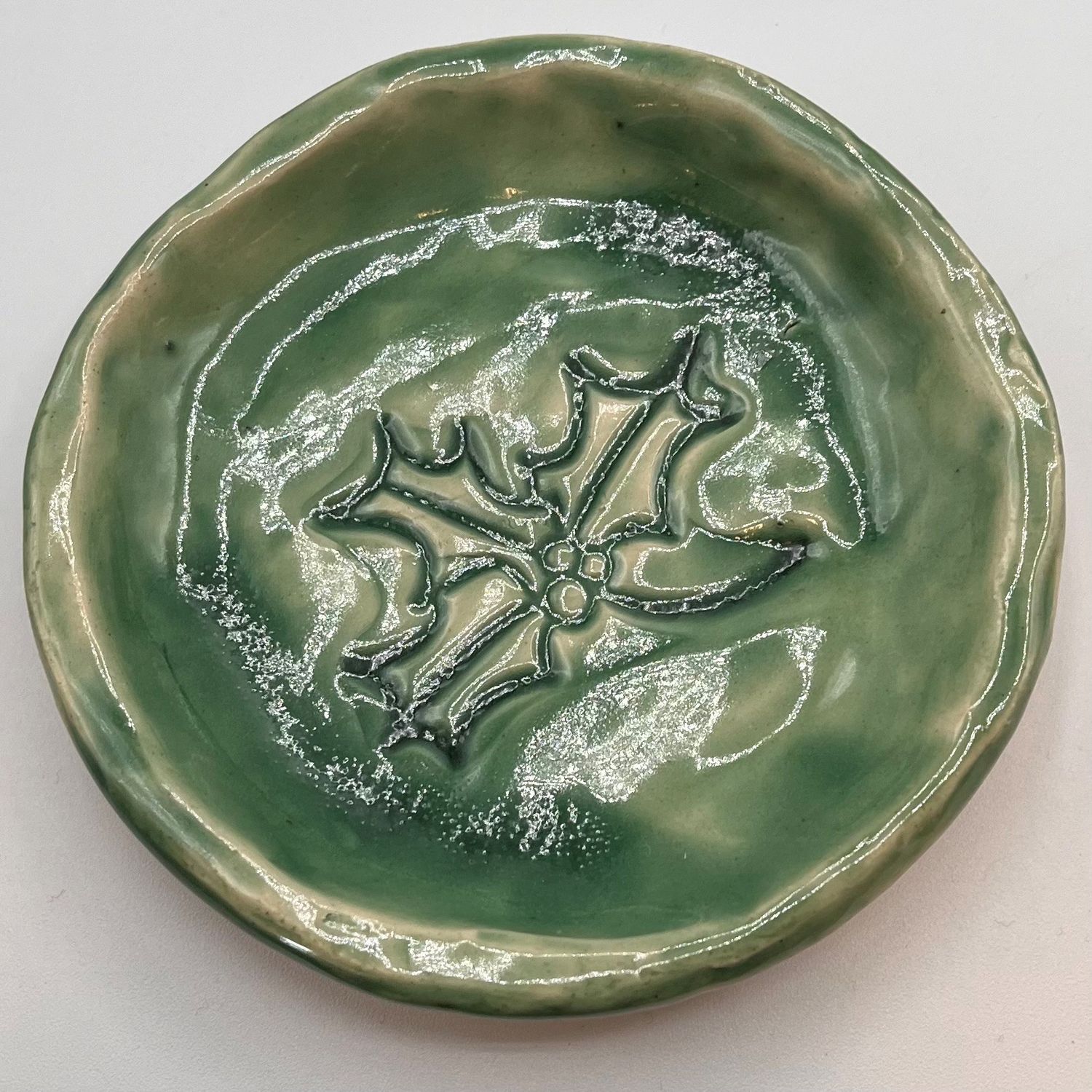 Tammy Mccammon, Green holly ceramic bowl