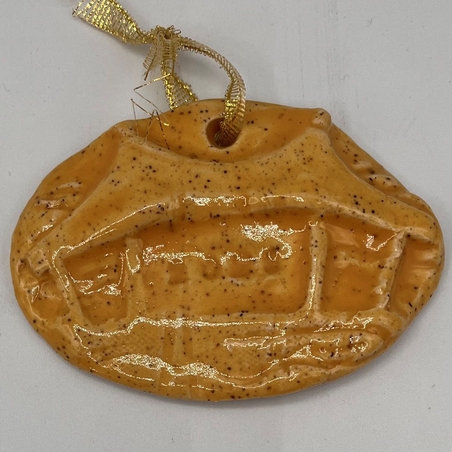 Andrea Walker, Ceramic Ampitheater ornament, Yellow design