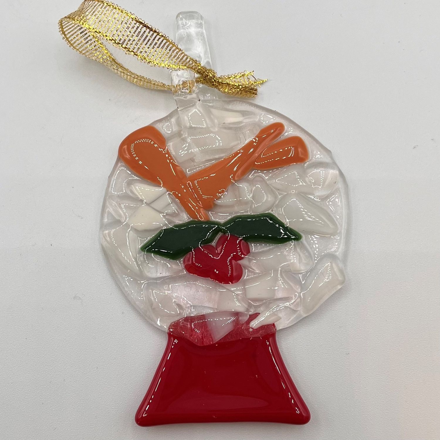 Jody Mann, Holly branch glass ornament