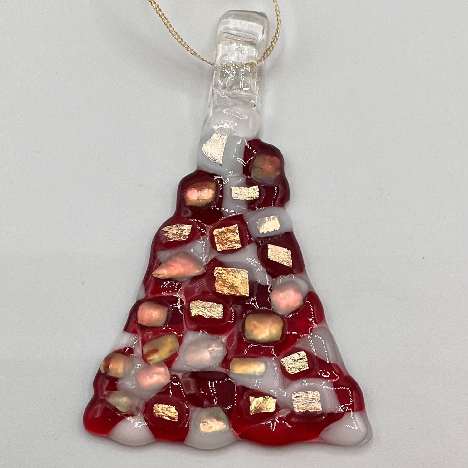 Brett Garrett, Glass Ornament, Red Tree