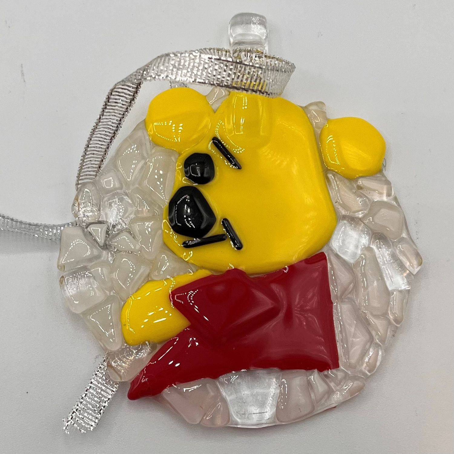 Andrea Walker, Glass Ornament, Yellow Bear