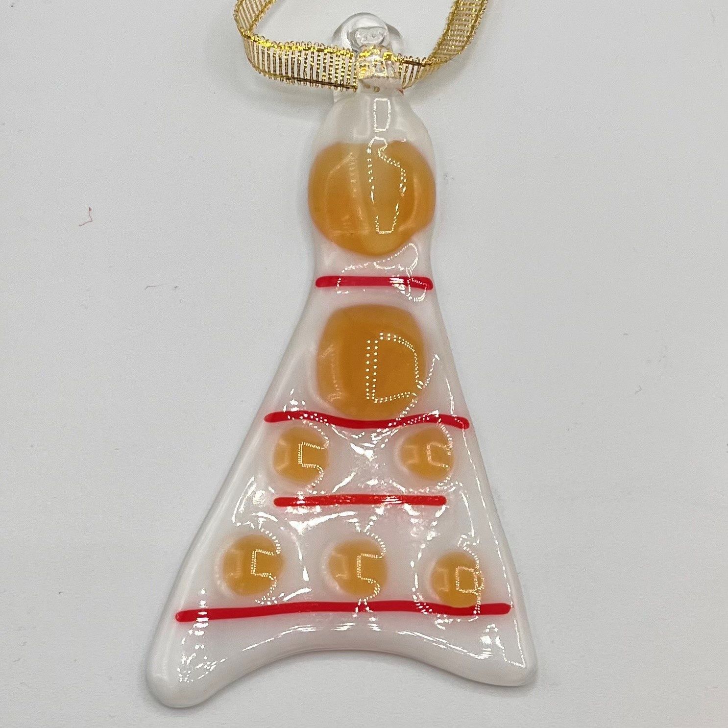 David Campbell, Ornament, White Ornament with Yellow Dots