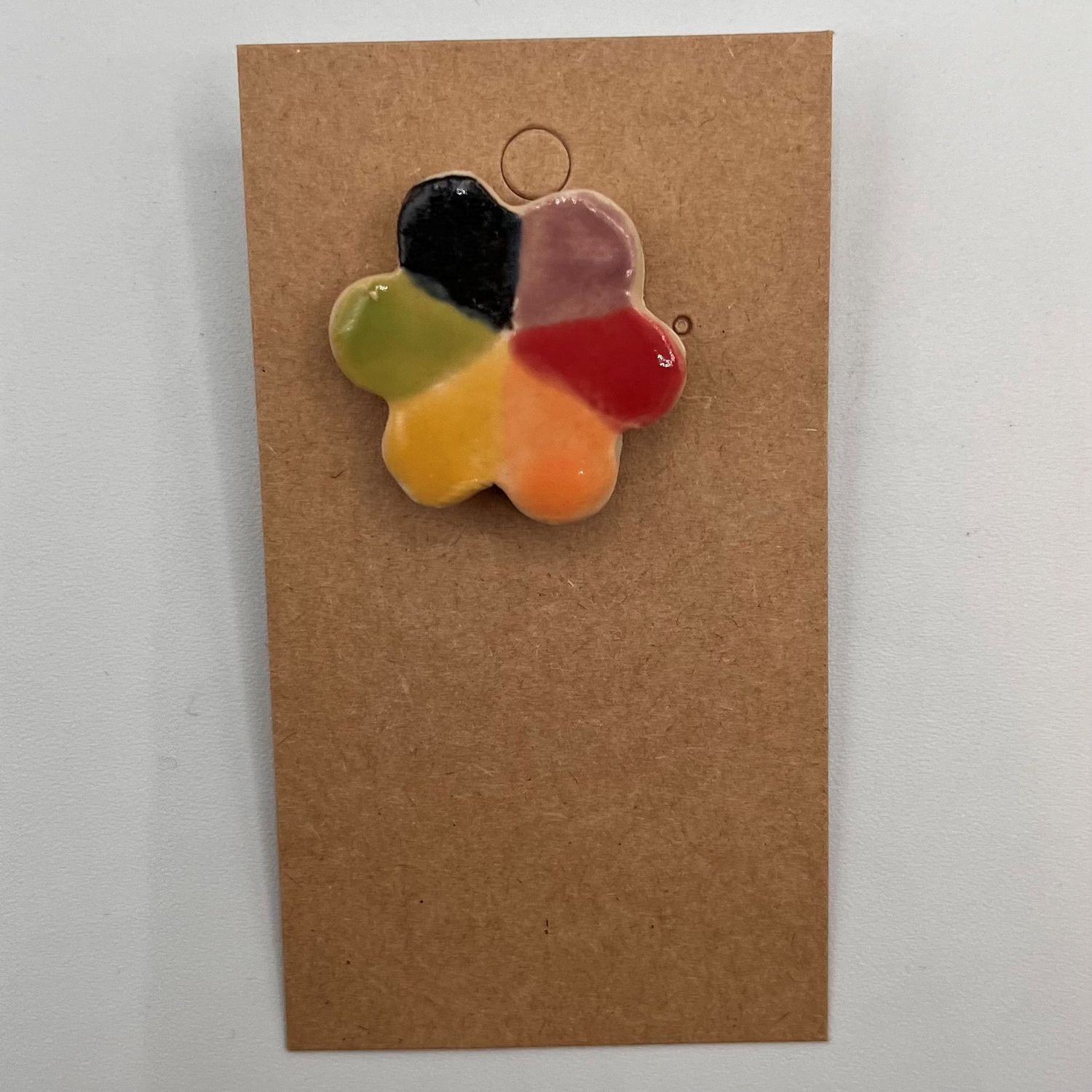 Erin Betz, Joyful Flower, Ceramic Pin