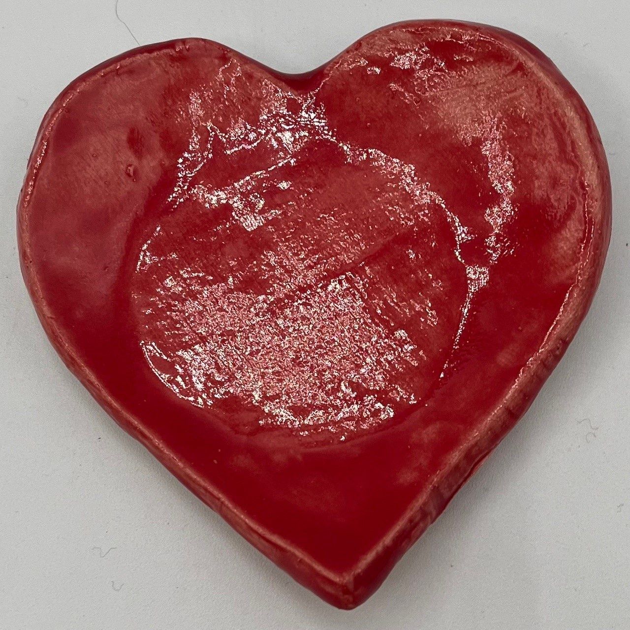 Courtney Malone, Red heart ceramic ring dish