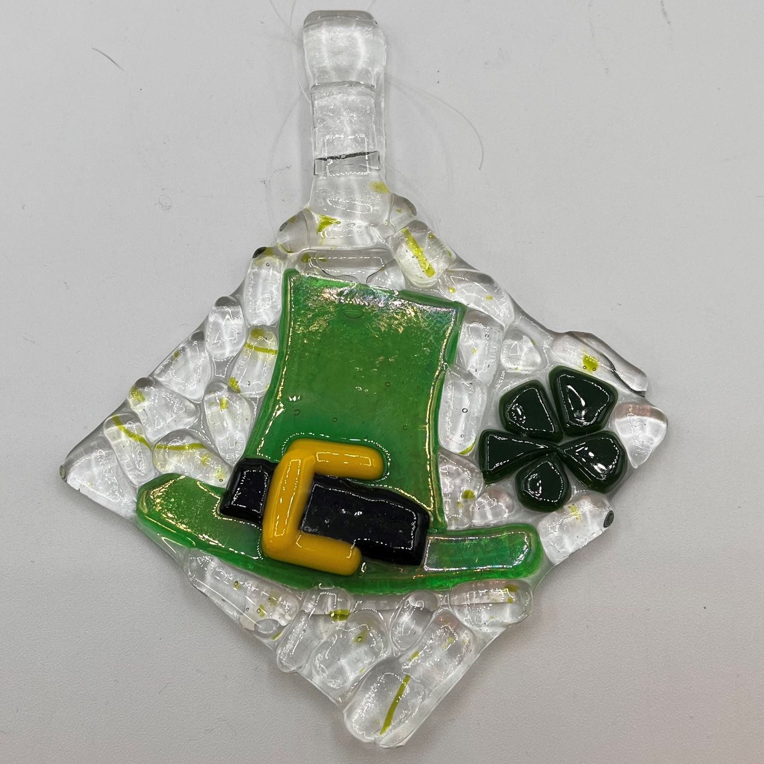 Lori Lefferts, Green hat glass suncatcher