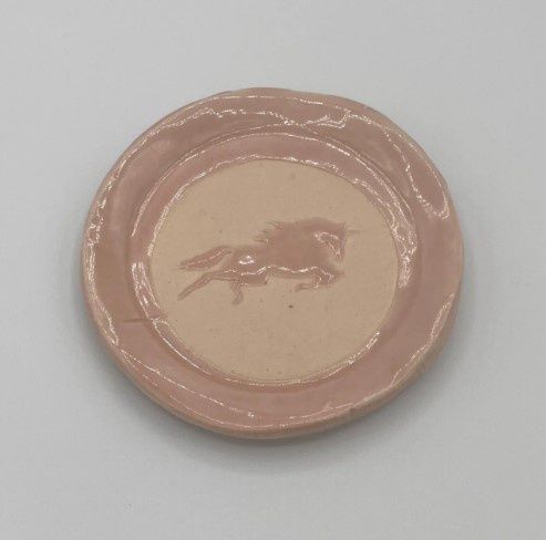 David Smyth, Pink Unicorn ceramic coaster