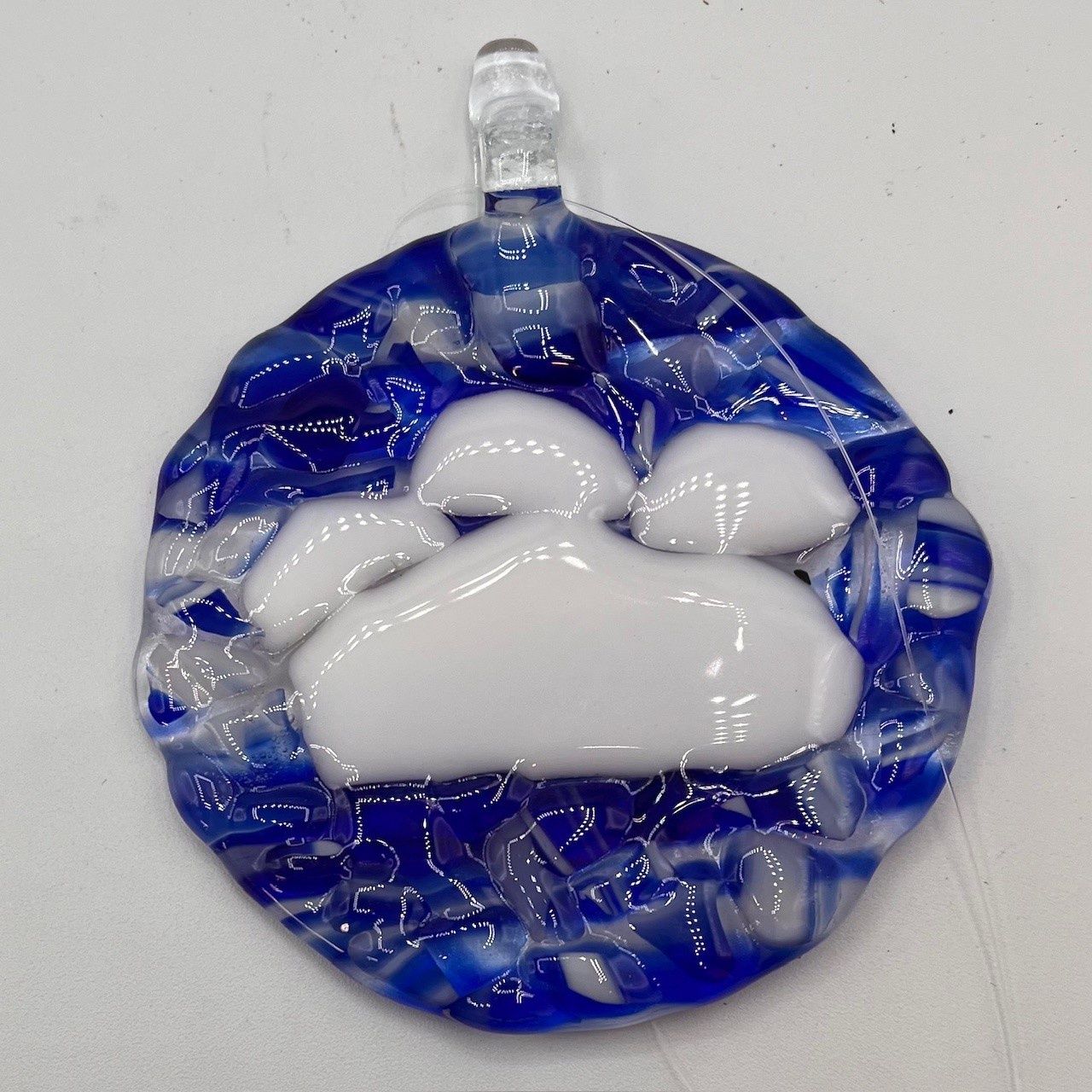 Ashley Ritter, White Paw Print, Suncatcher