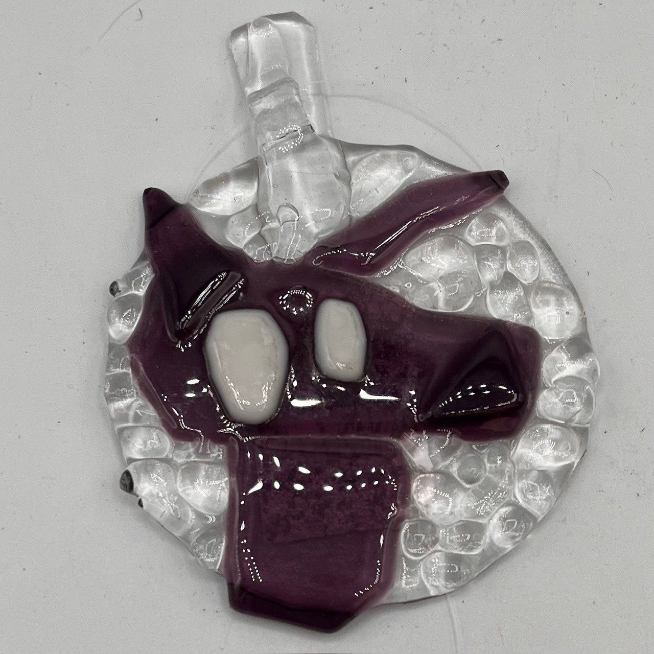 Mary Phifer, Purple dog glass suncatcher