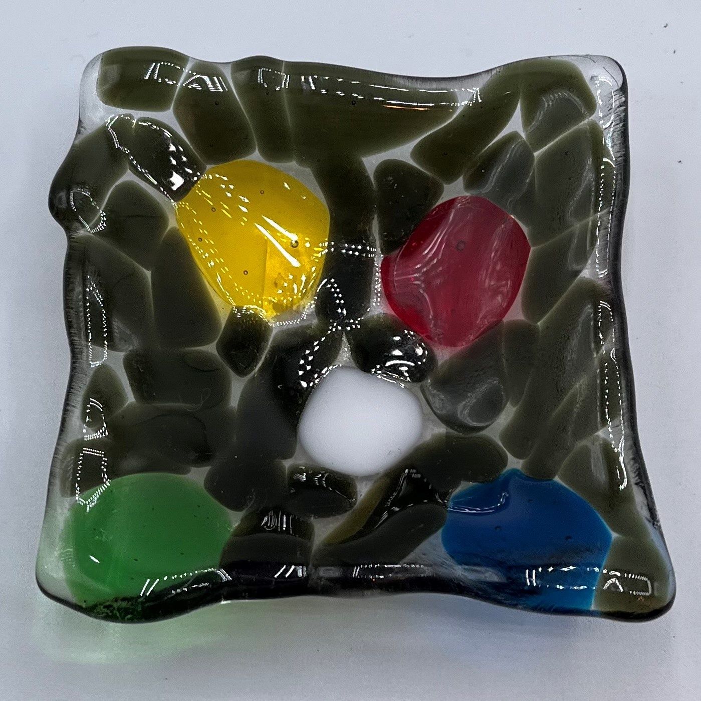 Duane Sparks, Colorful circles glass ring dish