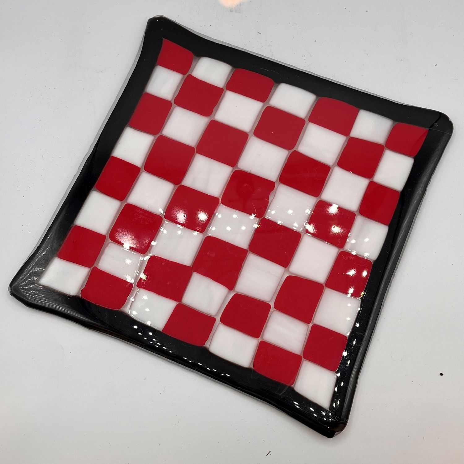 Studio, Glass, Checkerboard Platter