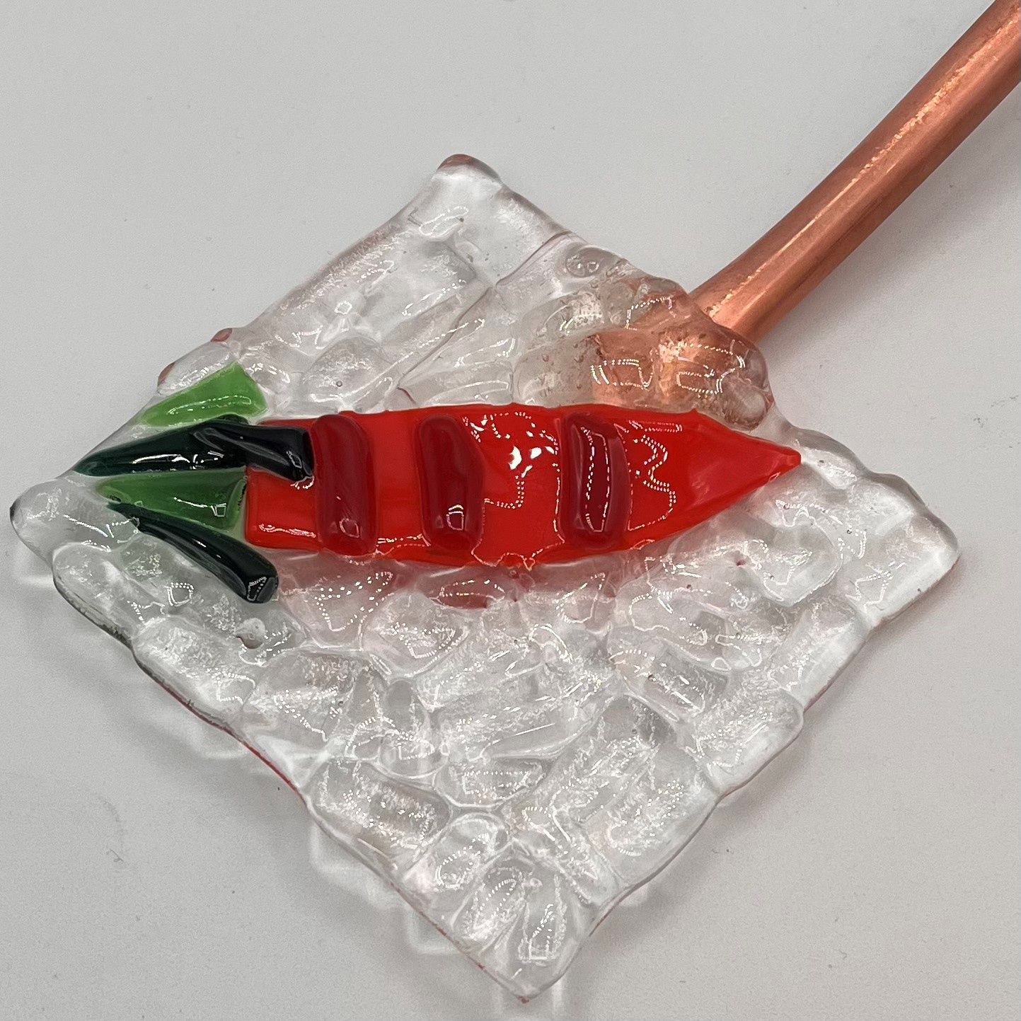 Tammy McCammon, Glass Plant Stake, Little Carrot