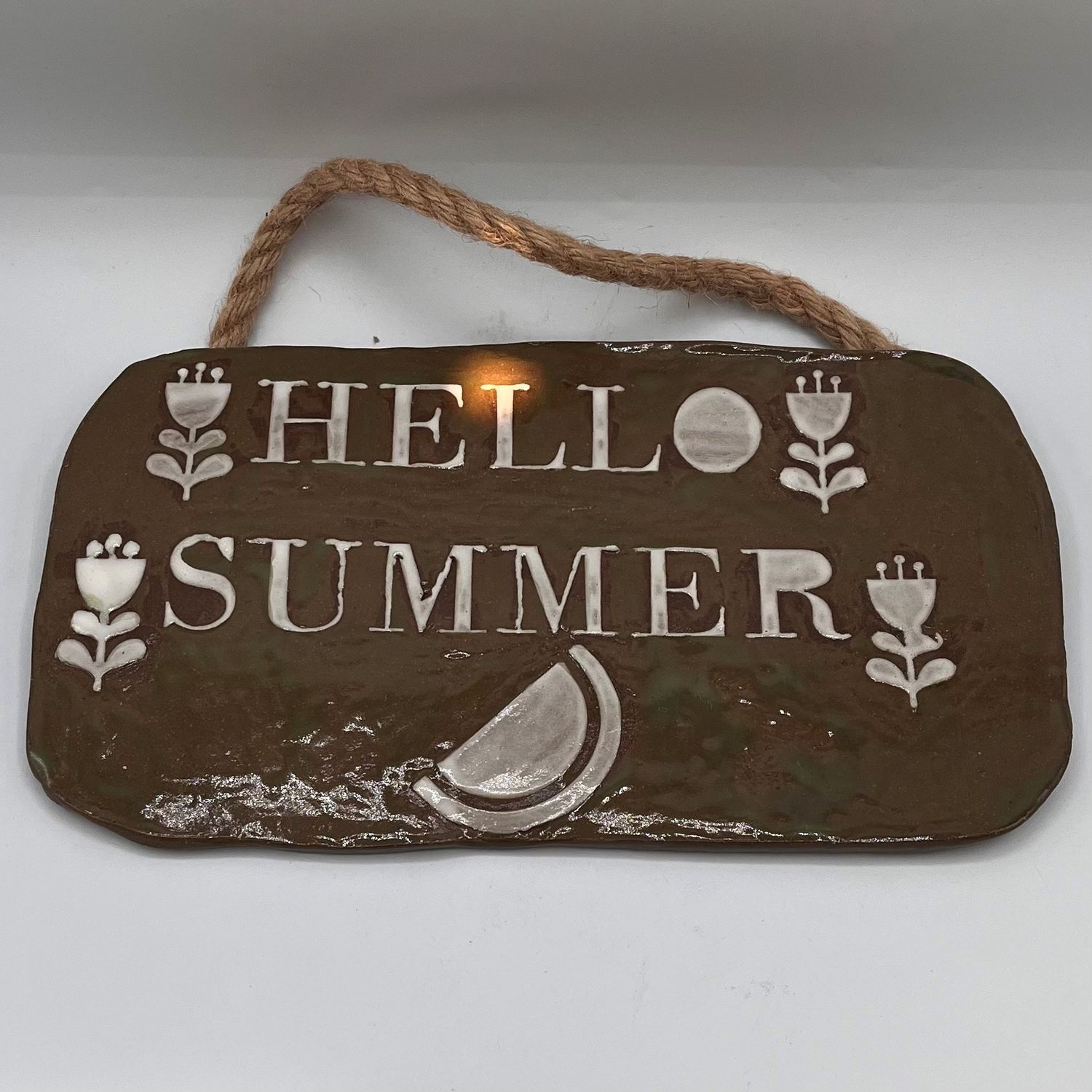 Andrea Walker, Ceramic Wall Hanging, &#39;Hello Summer&#39;