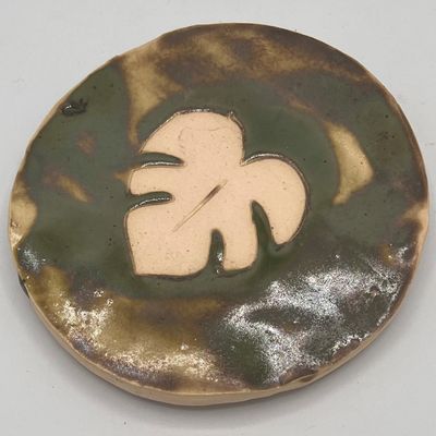 Mark Uczen, Ceramic Coaster, Little Leaf