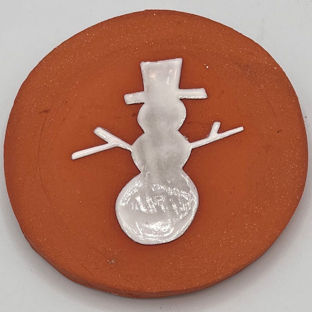 Erin Williams, Ceramic Coaster, Snowman