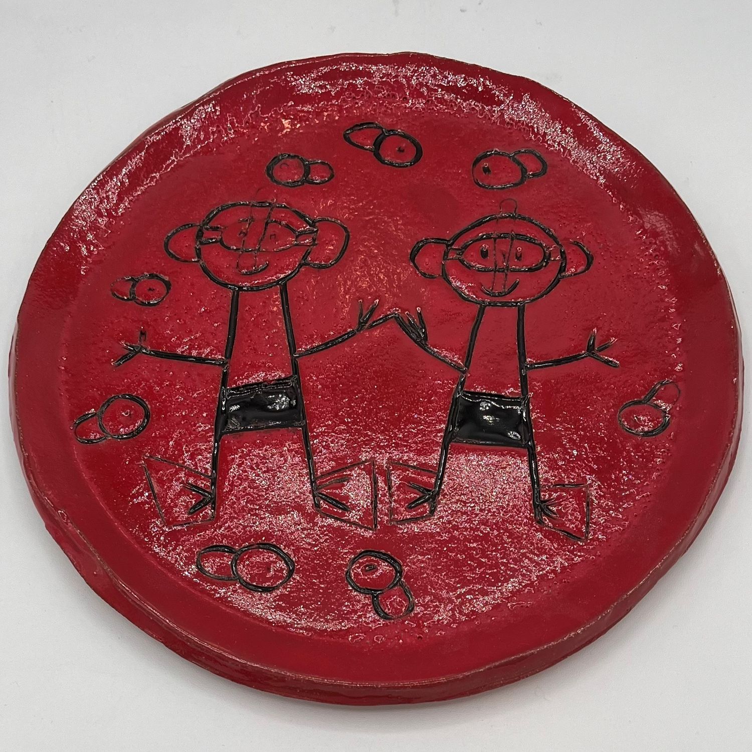 David Smyth, Ceramic Plate, Fish and Swimmers