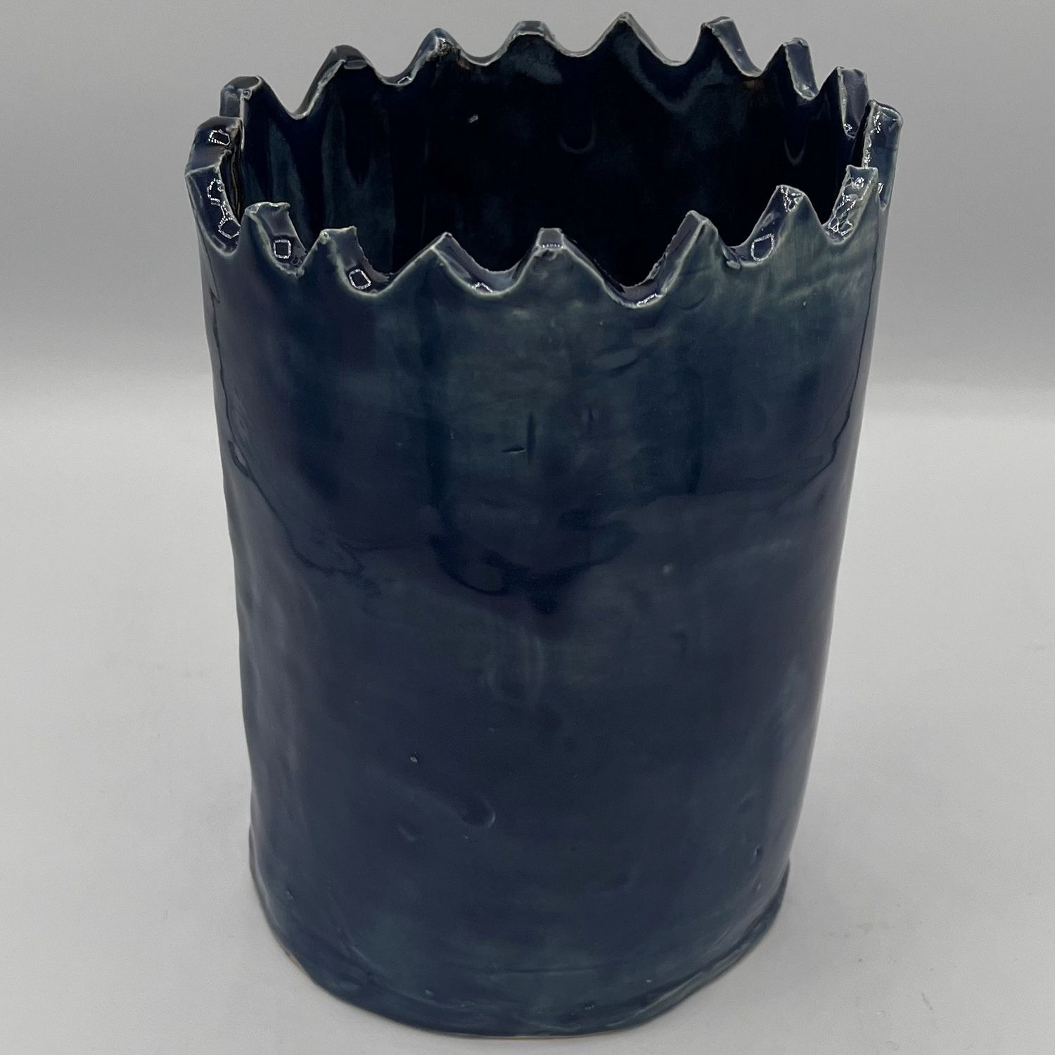 Christina Hanes, Ceramic Vase, Dark Blue