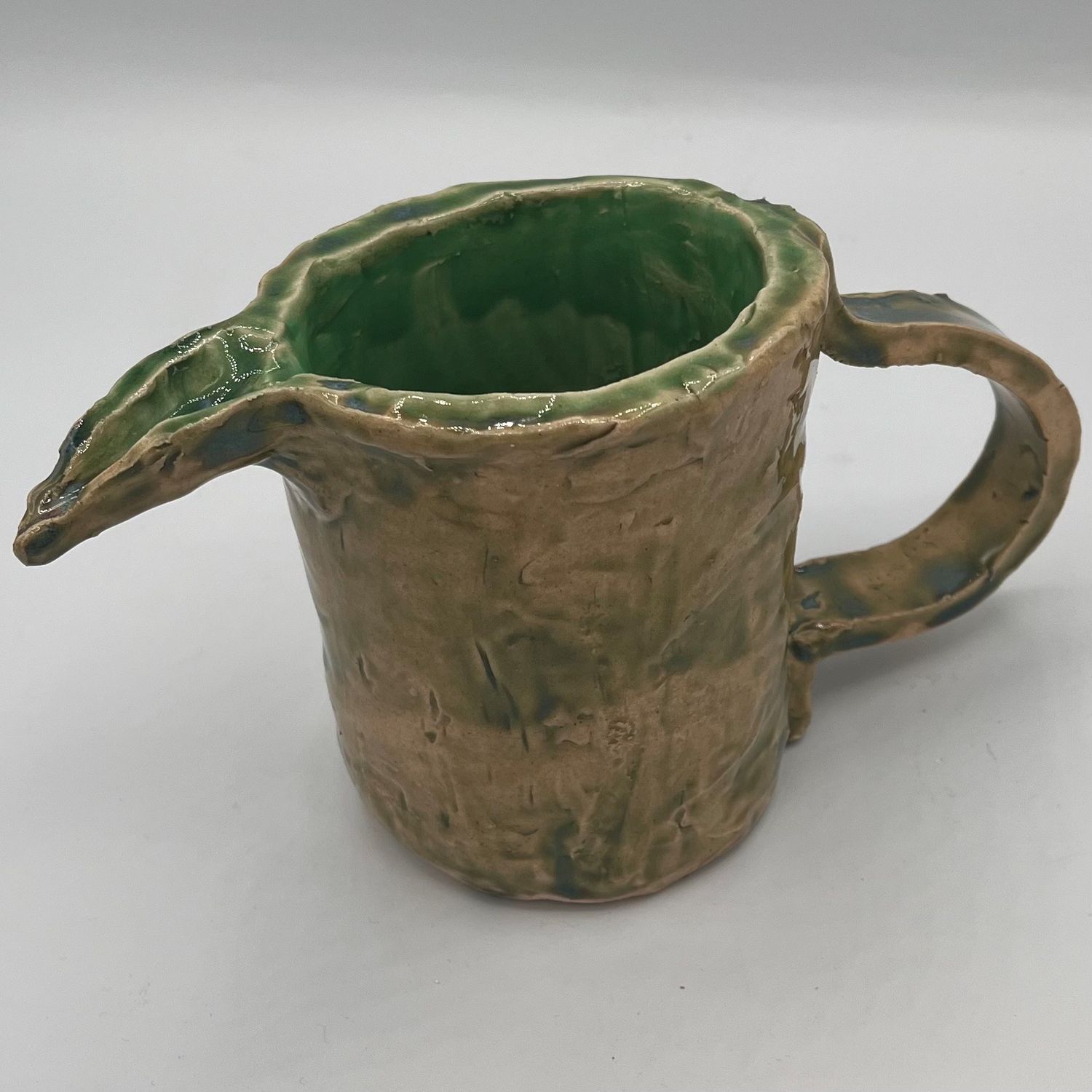Bobbie Jo Robinson, Small Ceramic Pitcher, Green