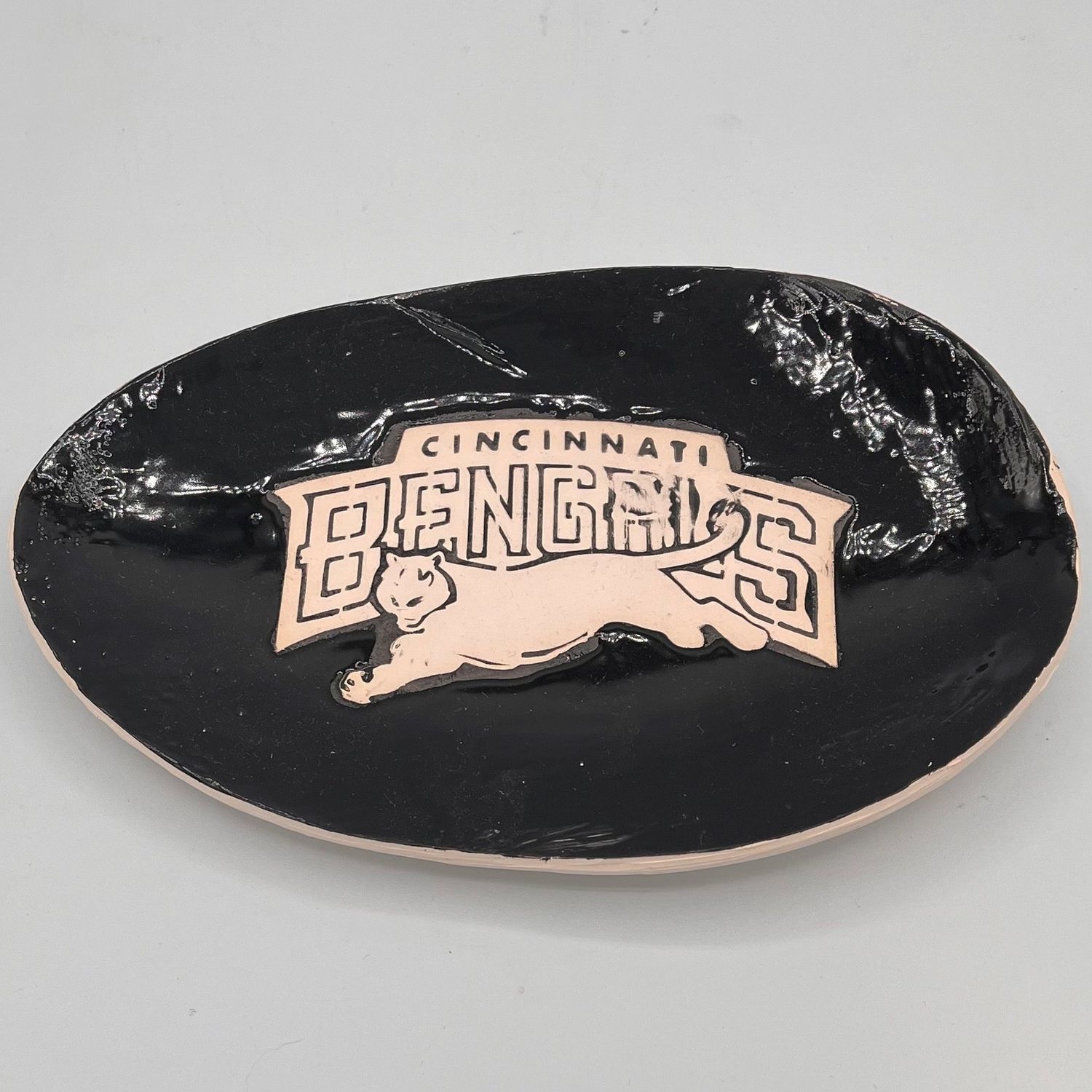 Bobbie Jo Robinson, Ceramic Dish, Bengal Tiger Logo