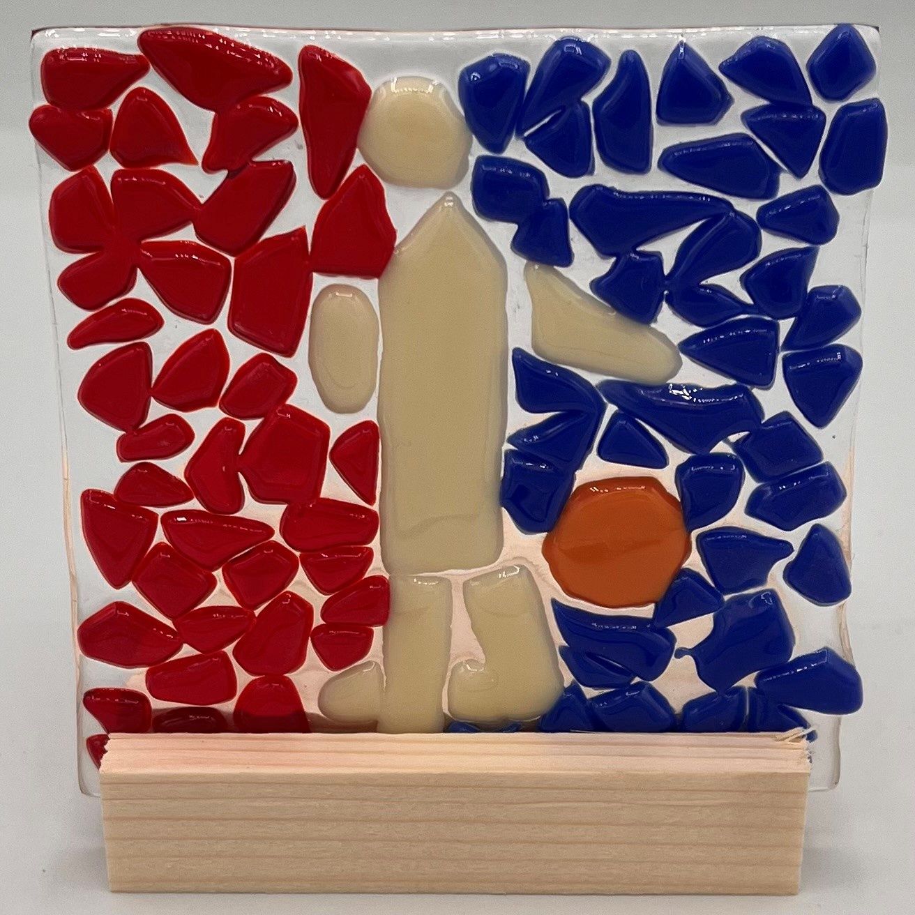 Lake Barlow, Fused Glass Stand Piece, Sports