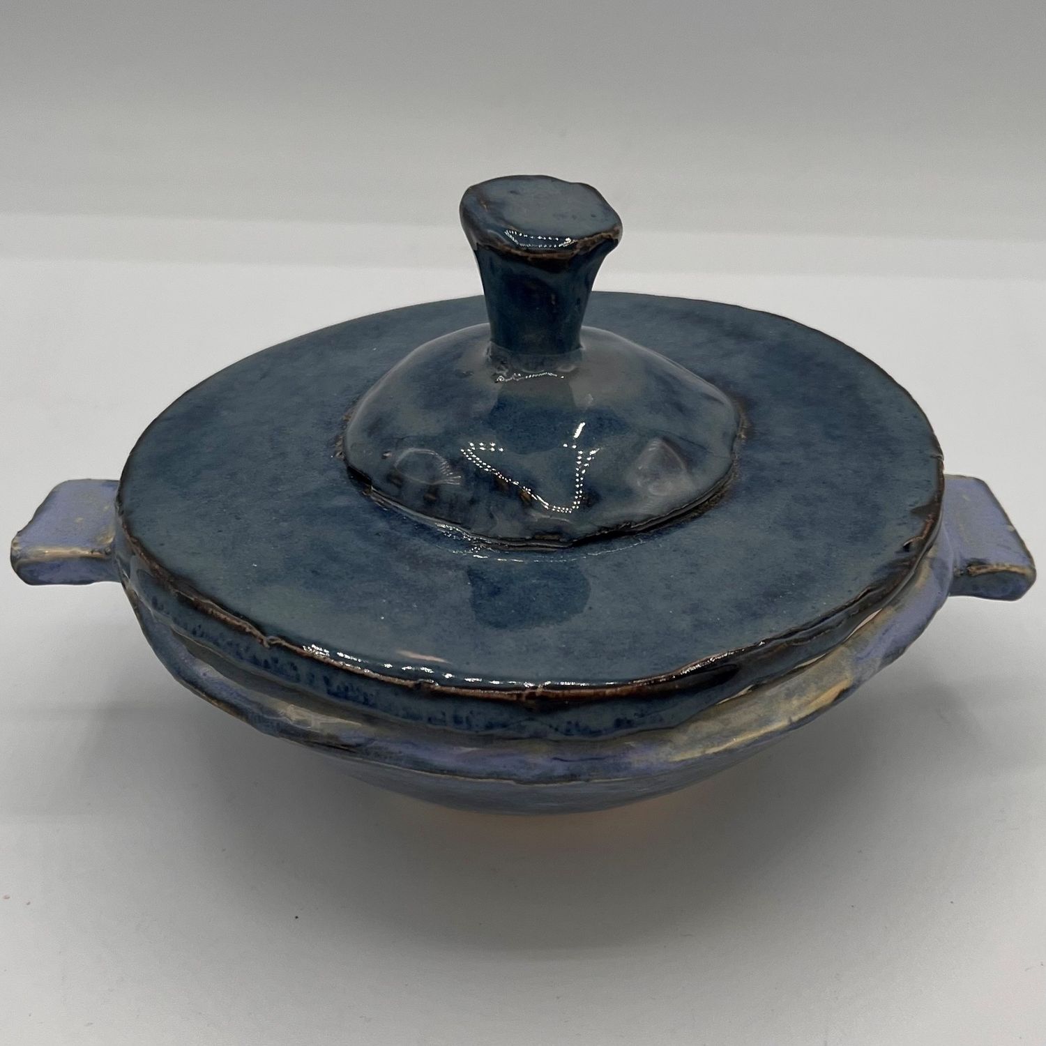 Erin Betz, Ceramic Container, Blue Pot