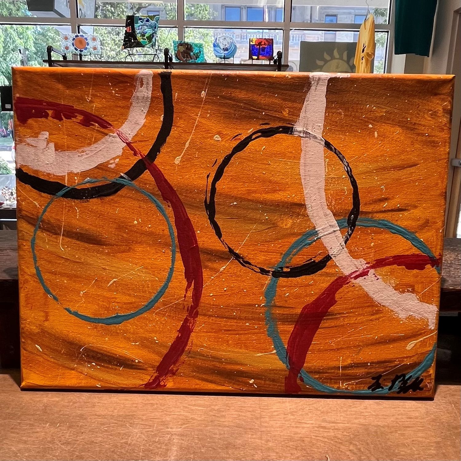 Liz Pfeiffer, Acrylic On Canvas, &#39;Empty Spheres&#39;
