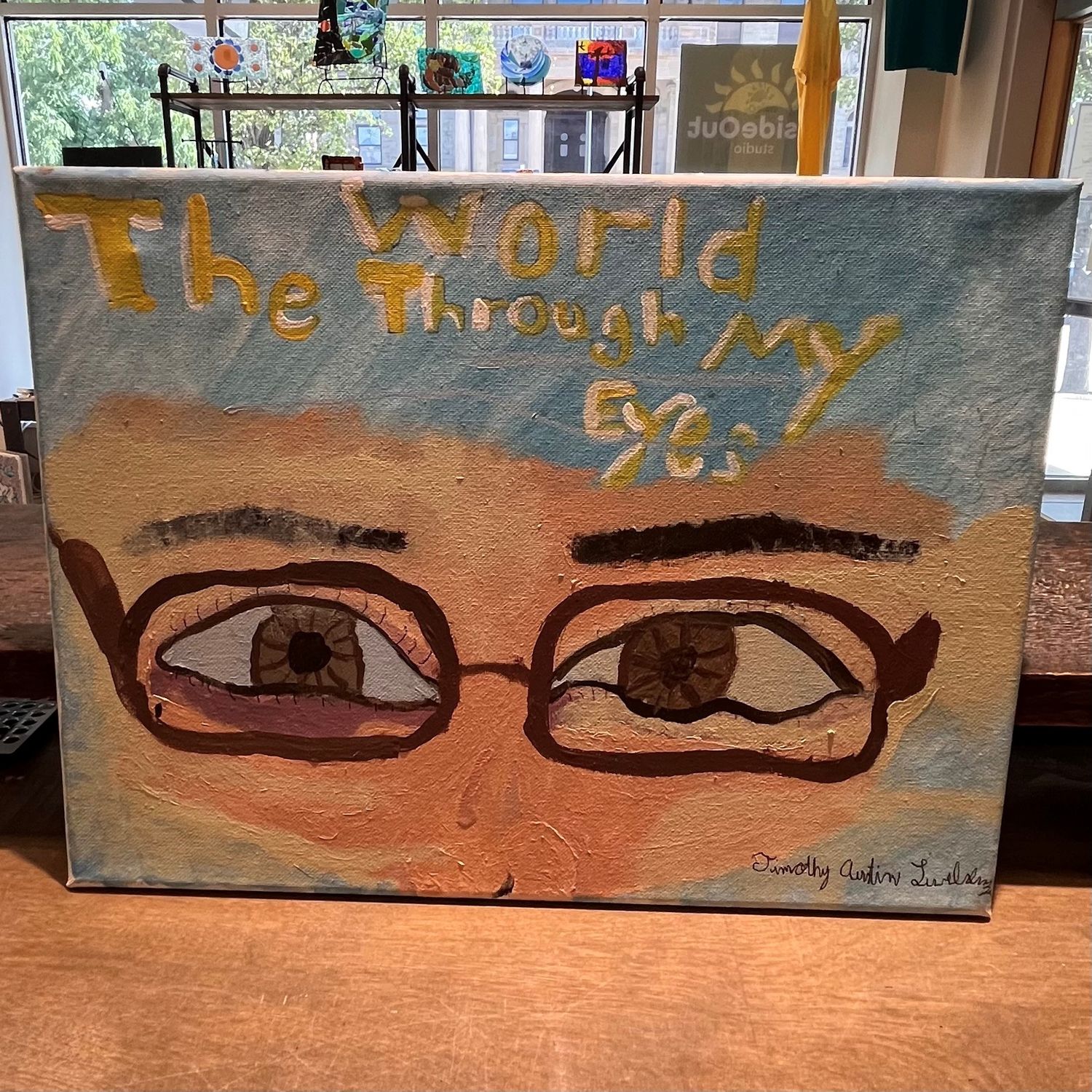 Tim Livelsburger, Acrylic On Canvas, &#39;The World Through My Eyes&#39;