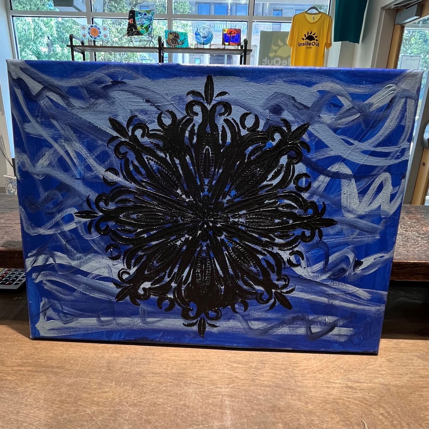 Evan Pohlman, Acrylic On Canvas, &#39;Elegant Blue&#39;