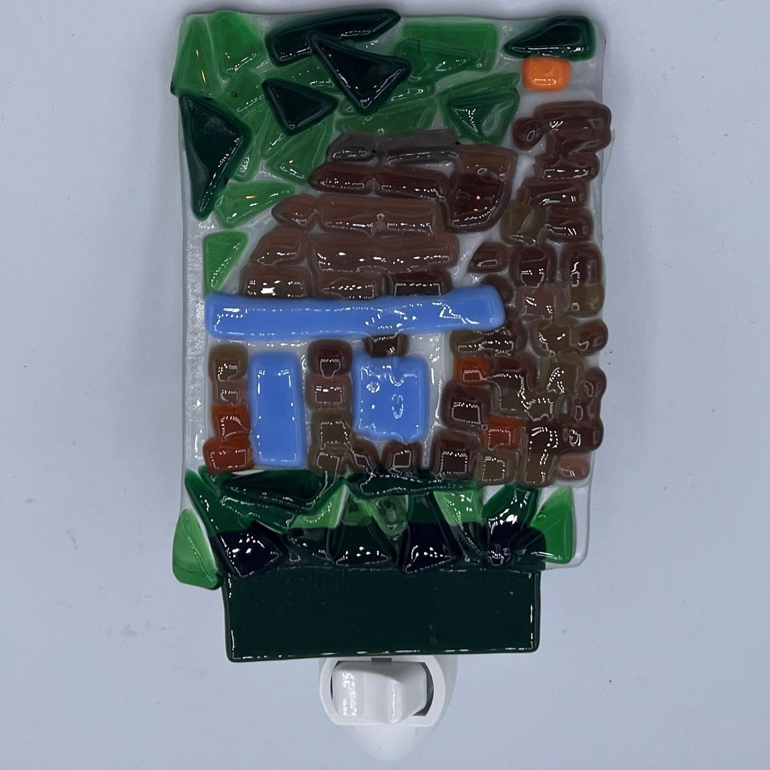 Kathryn Feldmann, Fused Glass Nightlight, Brick House