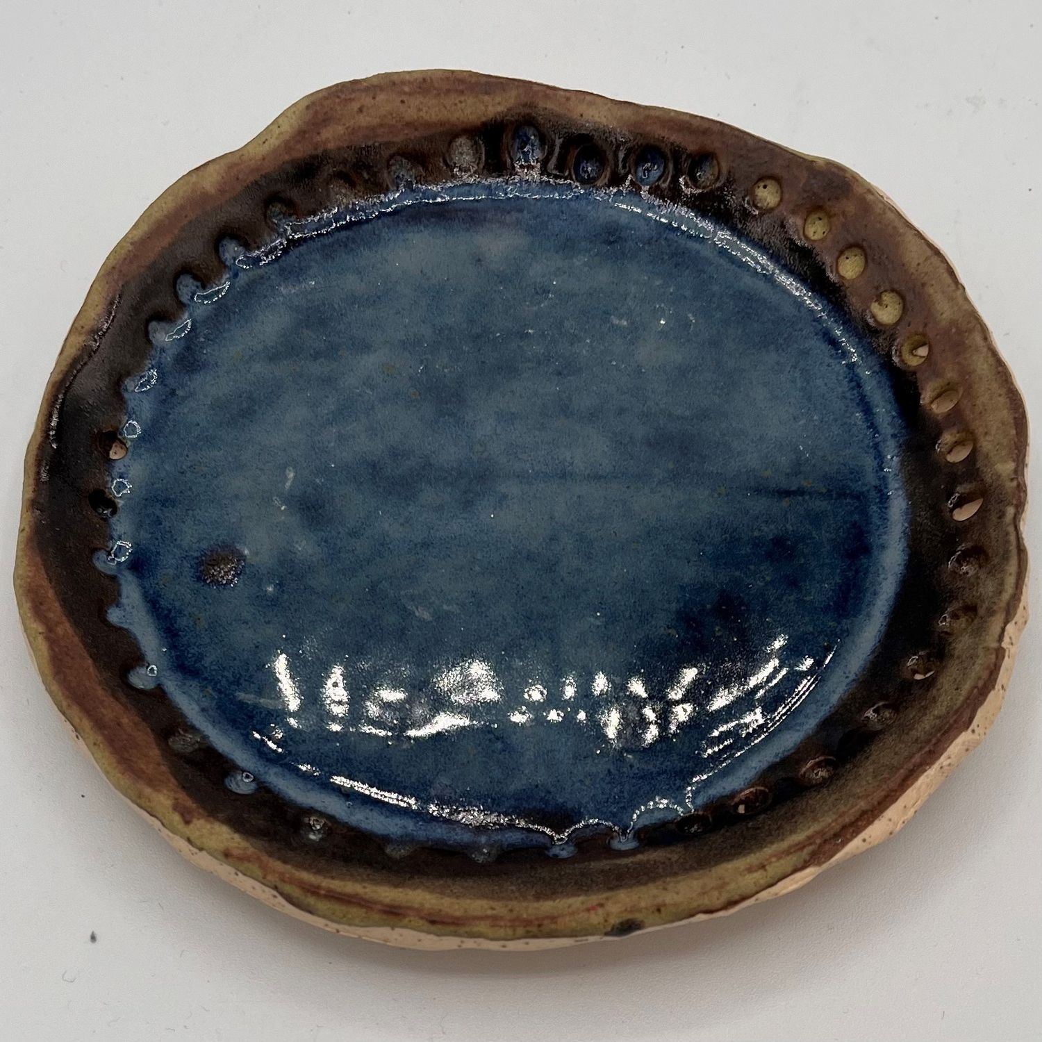 David Campbell, Ceramic Plate, Deep Blue