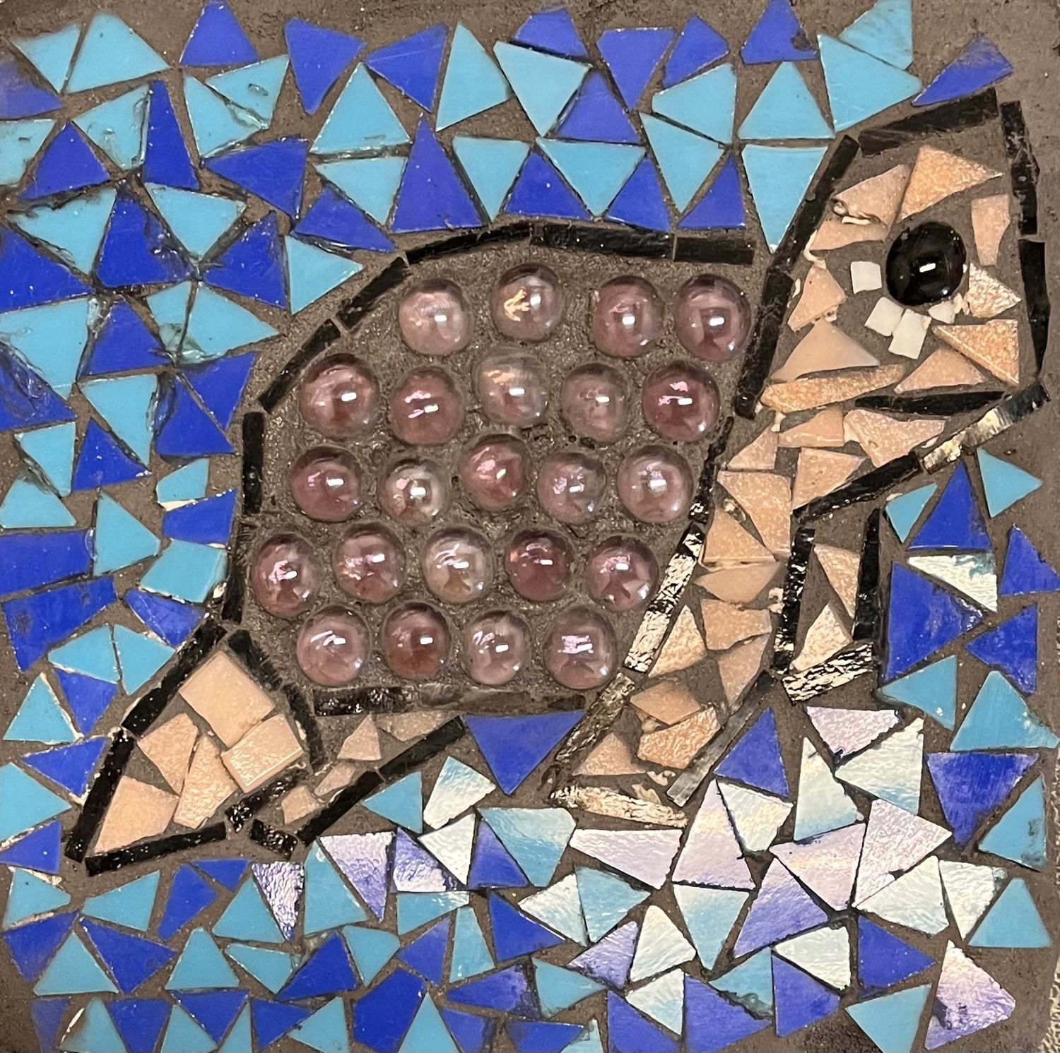 Kathryn Feldmann, Mosaic Garden Stone, Little Turtle