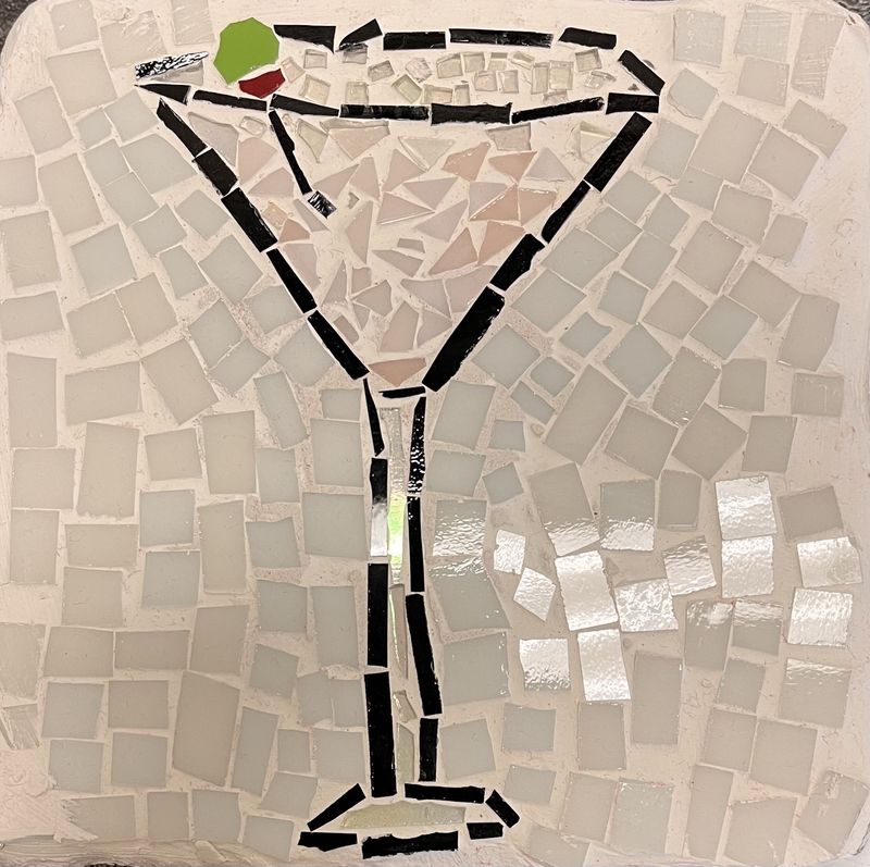 Jody Mann, Mosaic Garden Stone, Margarita Glass